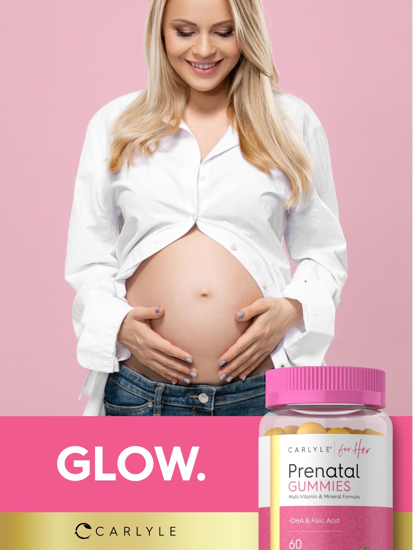 Carlyle Prenatal Gummy with DHA & Folic Acid, 60 Gummies
