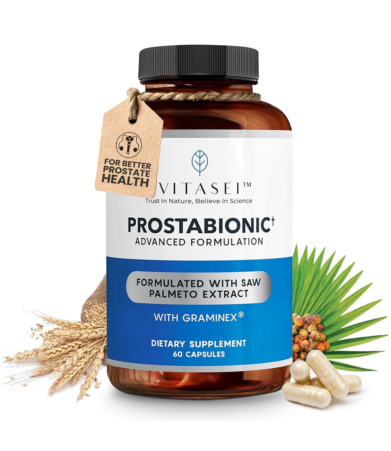 VITASEI Prostabionic Prostate Dietary Supplements Capsules, 60 Count