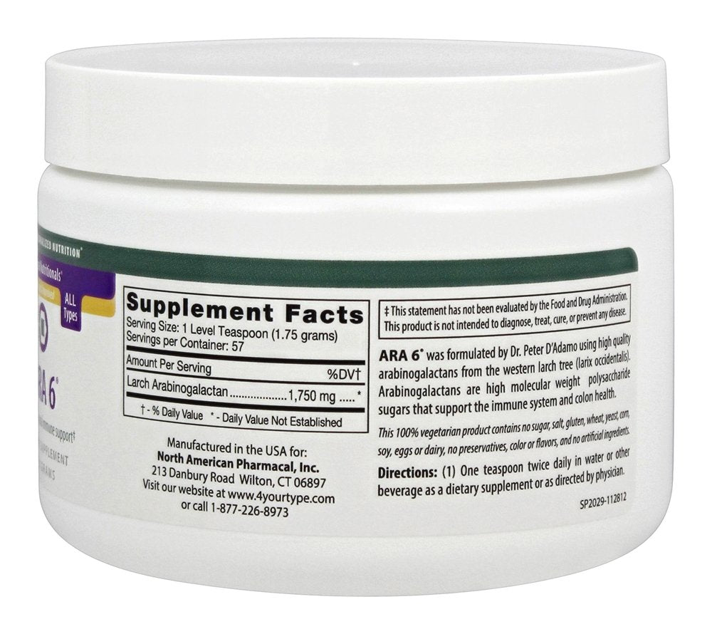 D'Adamo Personalized Nutrition Ara 6 Powder 100