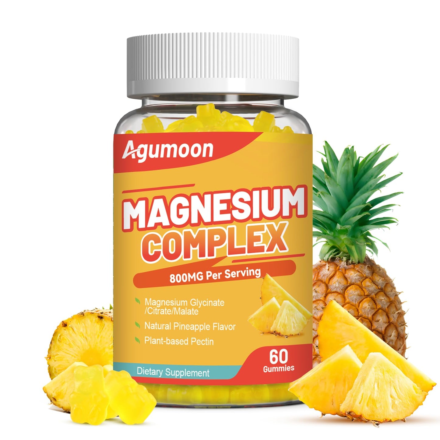 Agumoon Magnesium Complex Gummies, 60 Count
