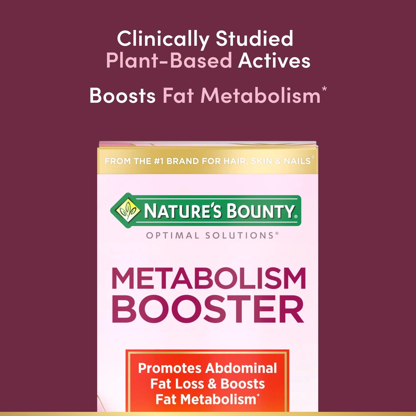 Nature's Bounty Optimal Solutions Metabolism Booster Supplement 60 Capsules