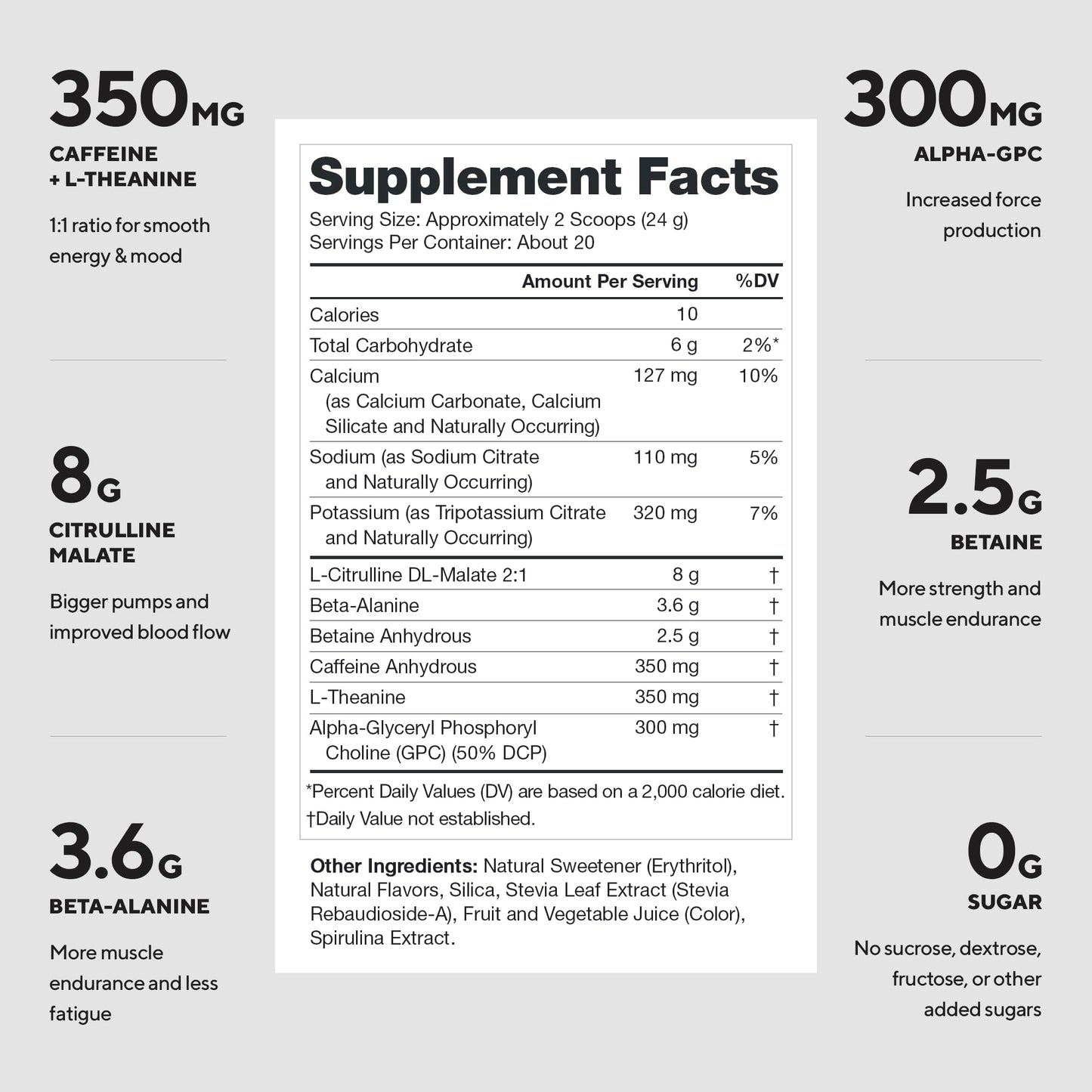 LEGION Pulse Pre Workout Powder 20 Servings