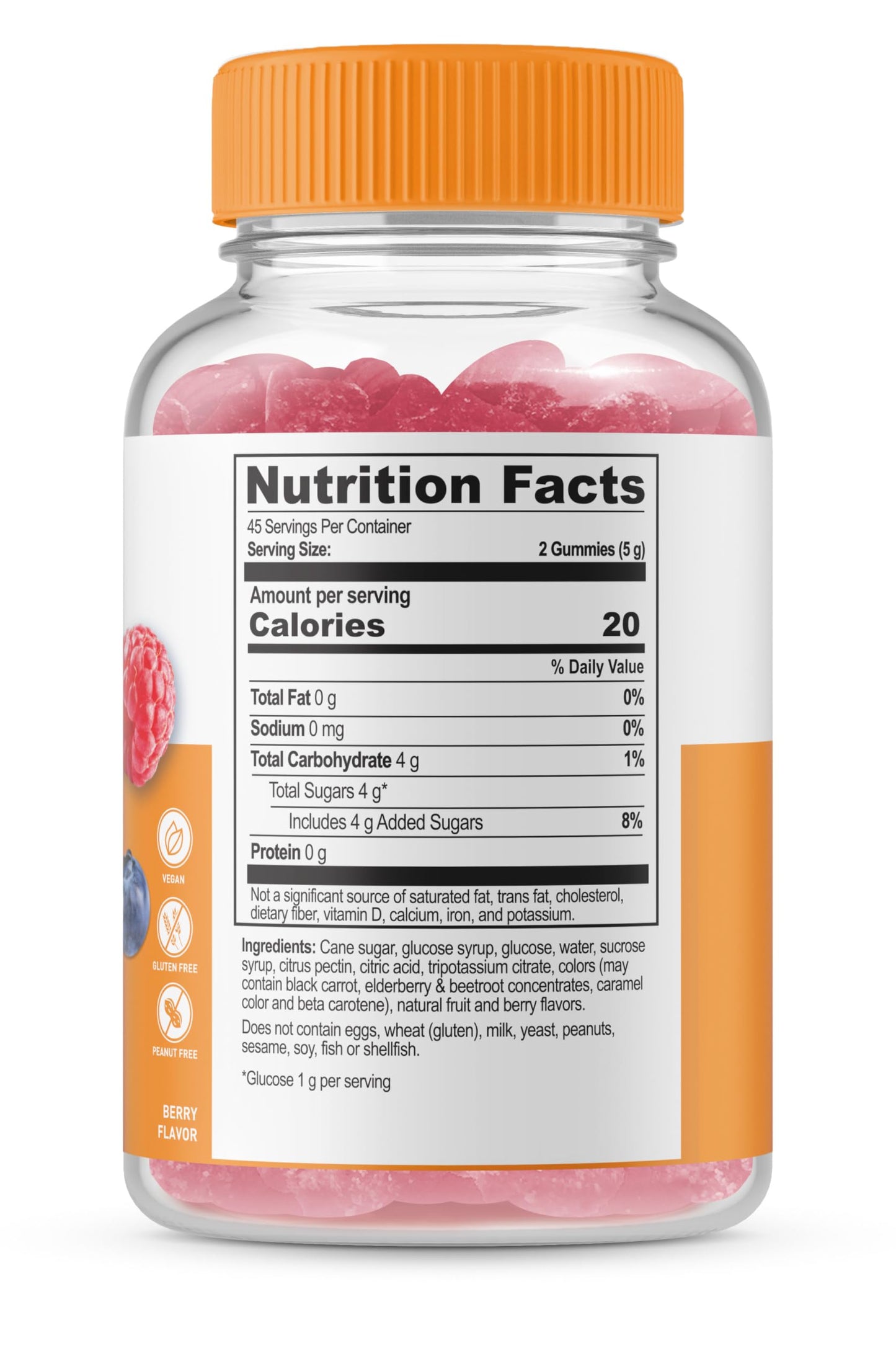 Lifeable Iron with Vitamin C + Glucose Gummies, 180 Count