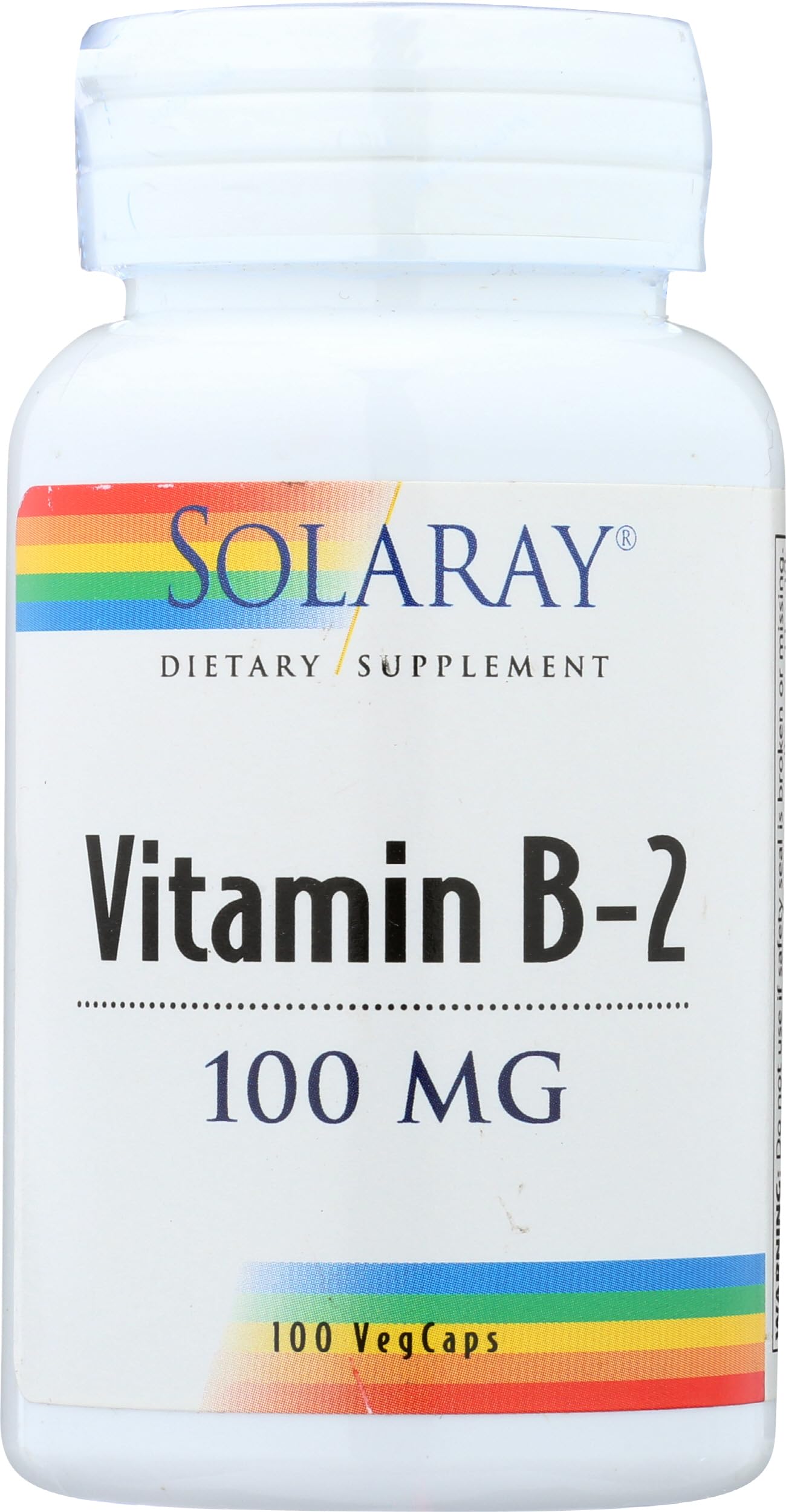 Solaray Vitamin B2 Supplement 100 mg Capsule 100 Count