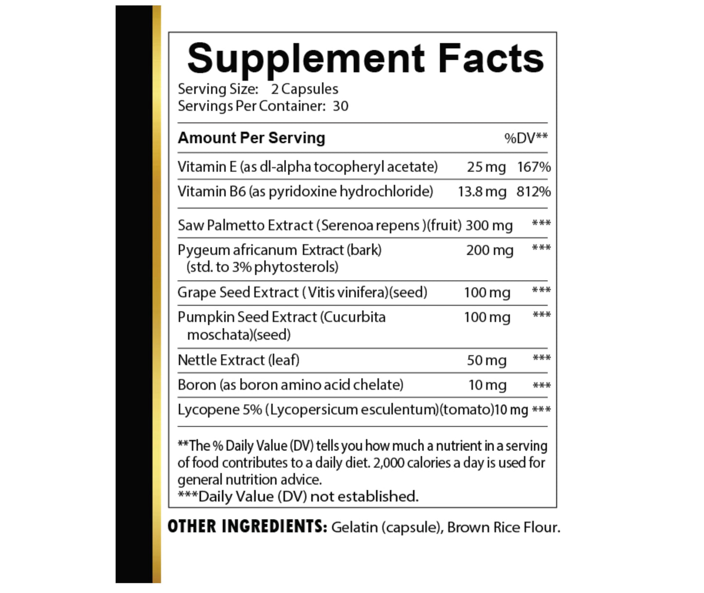 OLANTA TRADE SOLUTION Prostate Supplements for Men 120 Capsules