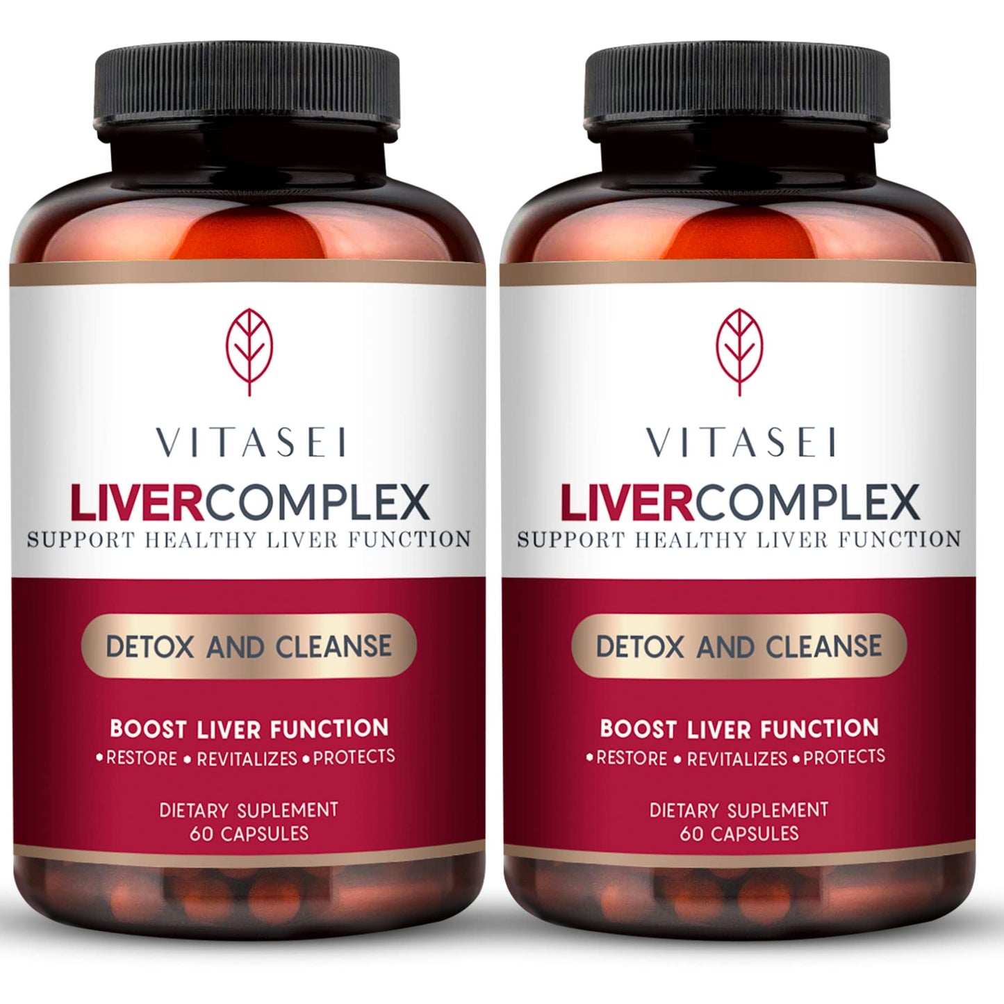 VITASEI Liver Cleanse Detox & Repair Liver Complex with Milk Thistle Extract, Garcinia & Curcumin C3, 120 Capsules
