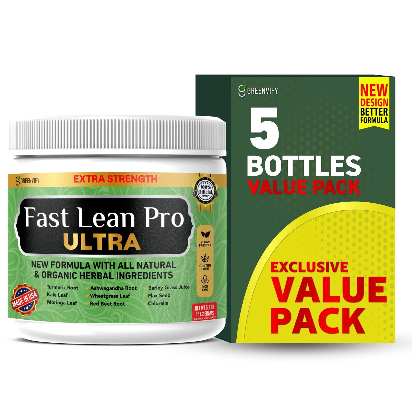 GREENVIFY Fast Lean Pro Ultra Advanced Thermogenic Formula Daily Metabolic Support Capsule 60 Capsules