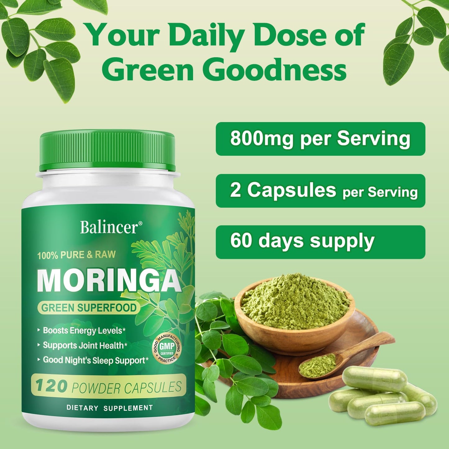Balincer Moringa Capsules, 240 Capsules