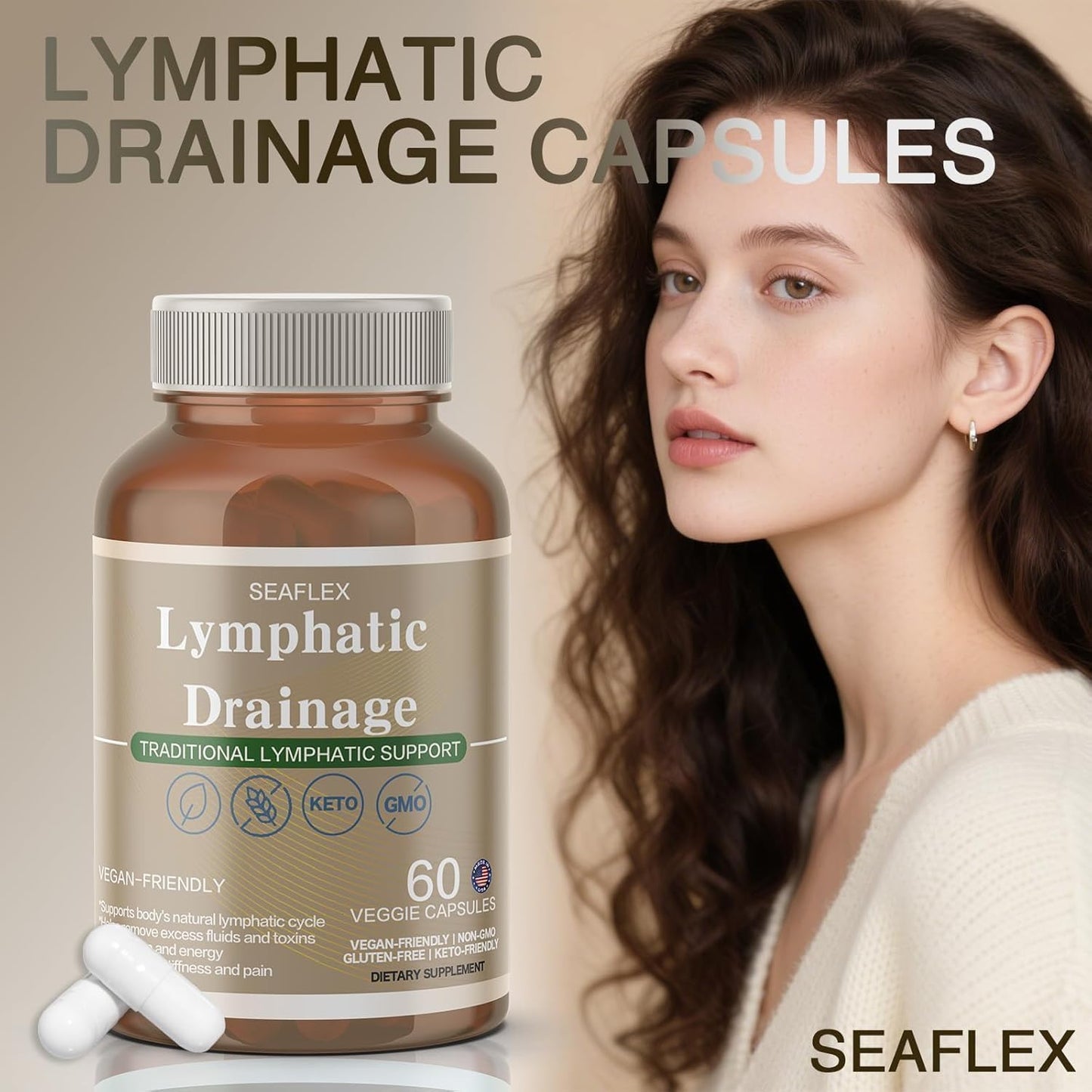 Vunexo Lymphatic Drainage Capsules 60 Count