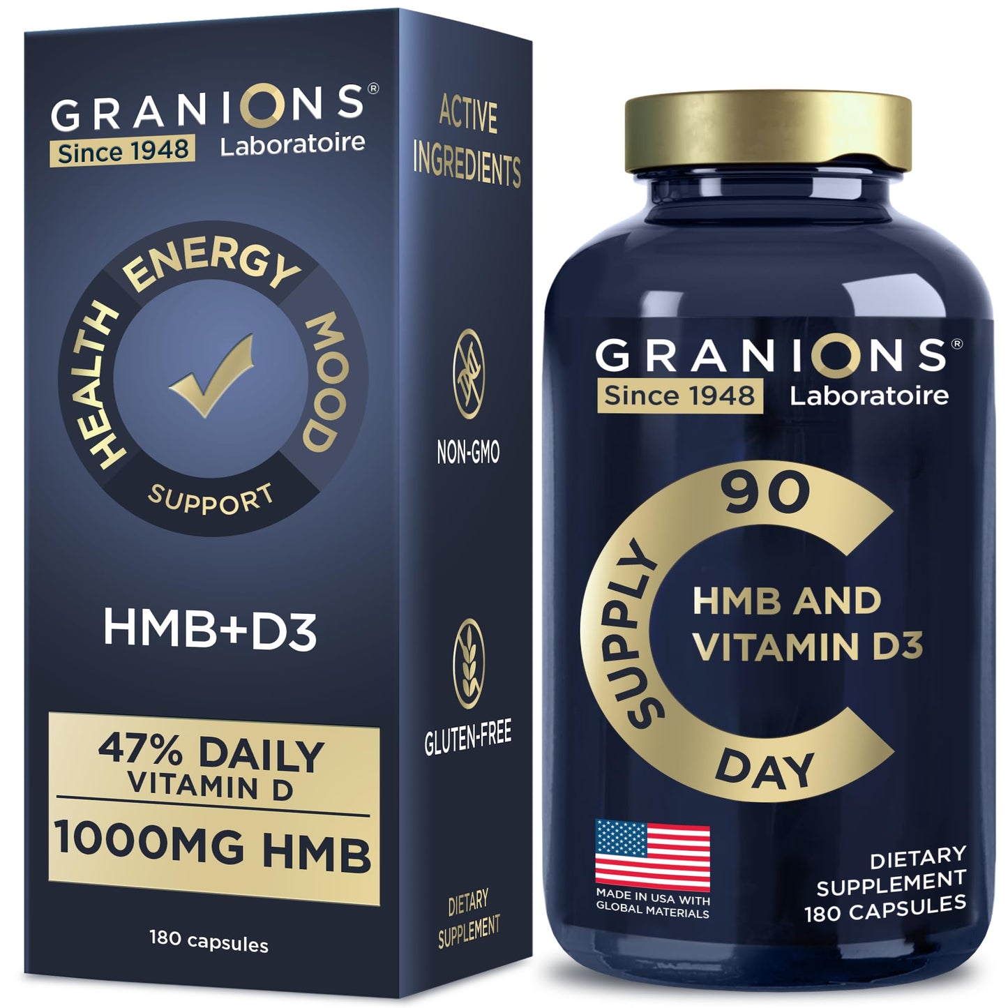 Granions Vitamin D3 HMB 180 Capsules
