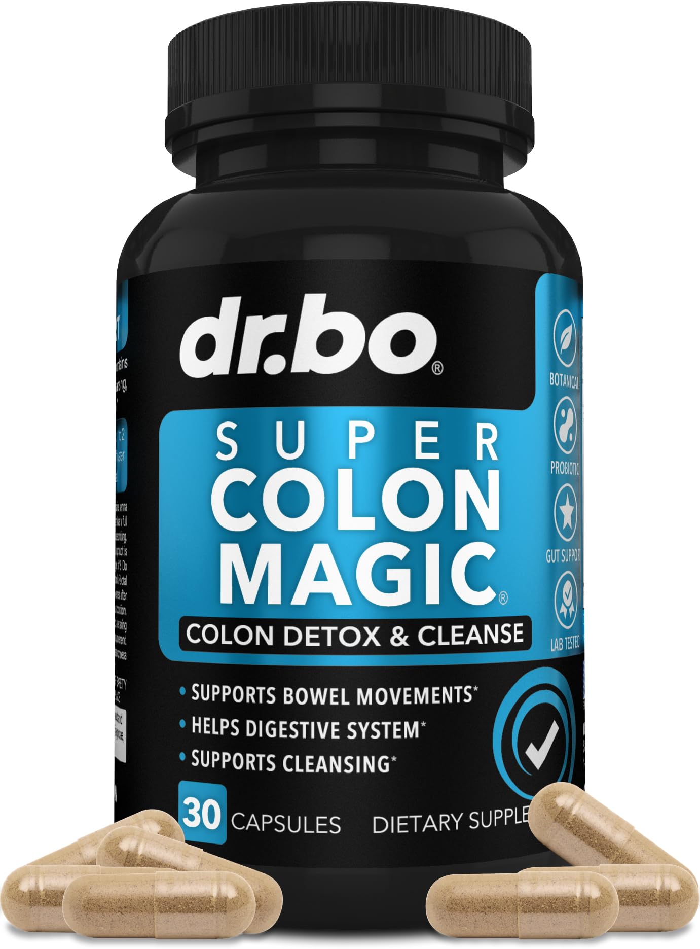 DR. BO Colon Cleanser Detox for Weight Flush Capsule 30 Count