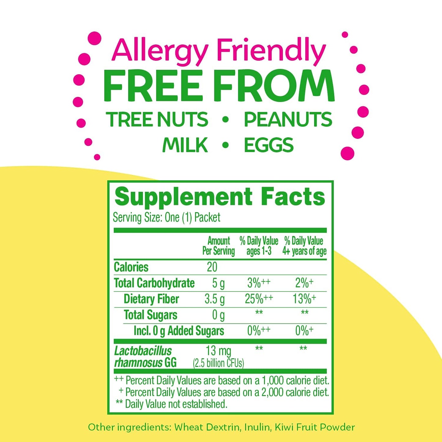 Culturelle Kids Probiotic + Fiber Powder, 60 Count