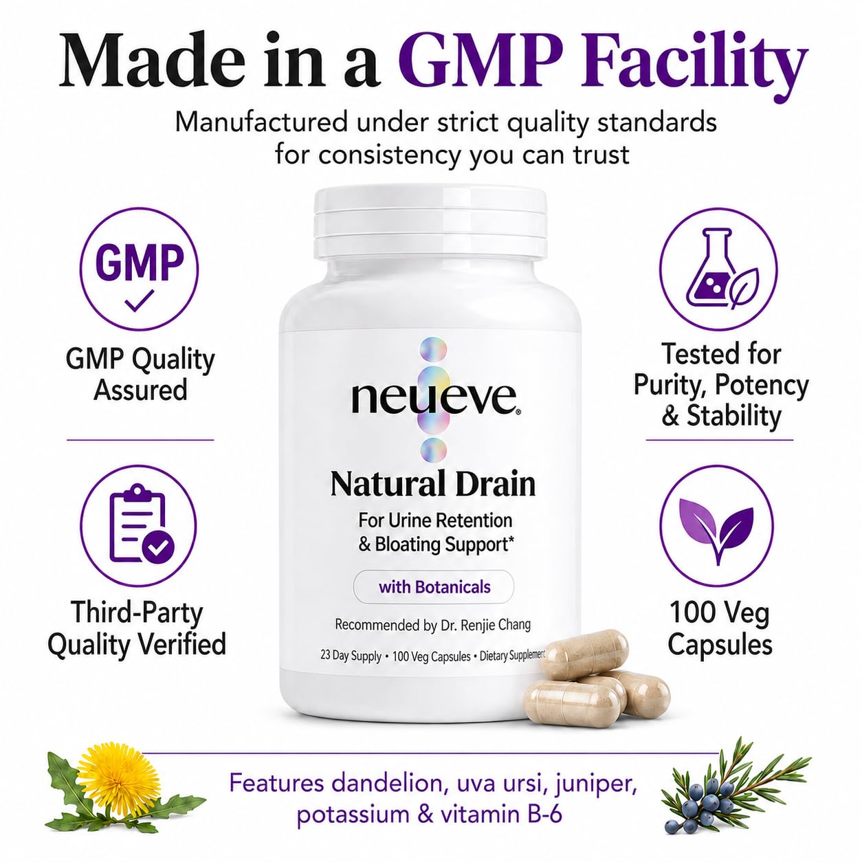 NeuEve Natural Drain 100 Capsules