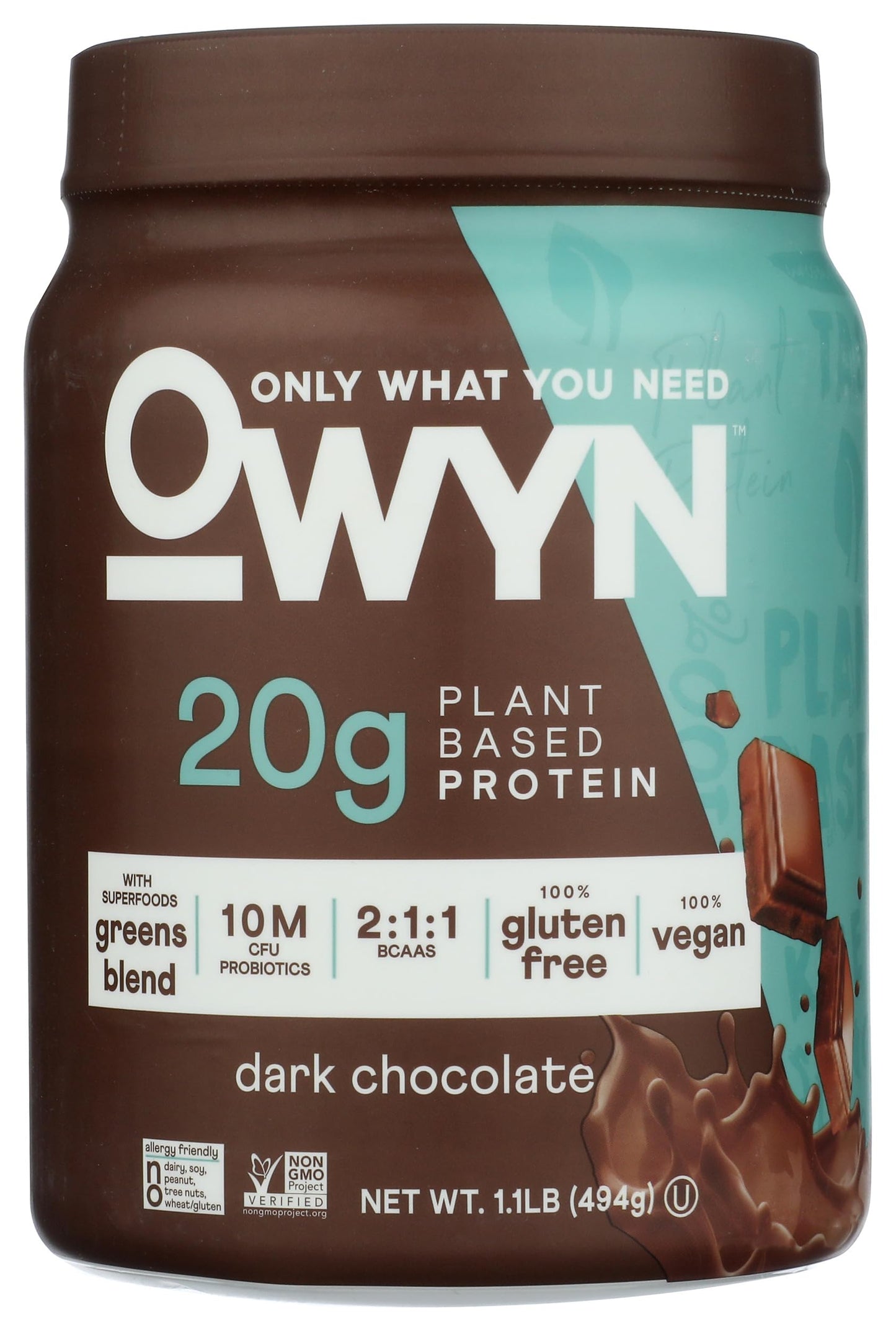 OWYN Only What You Need Plant-Based Protein Powder, 19.2 oz