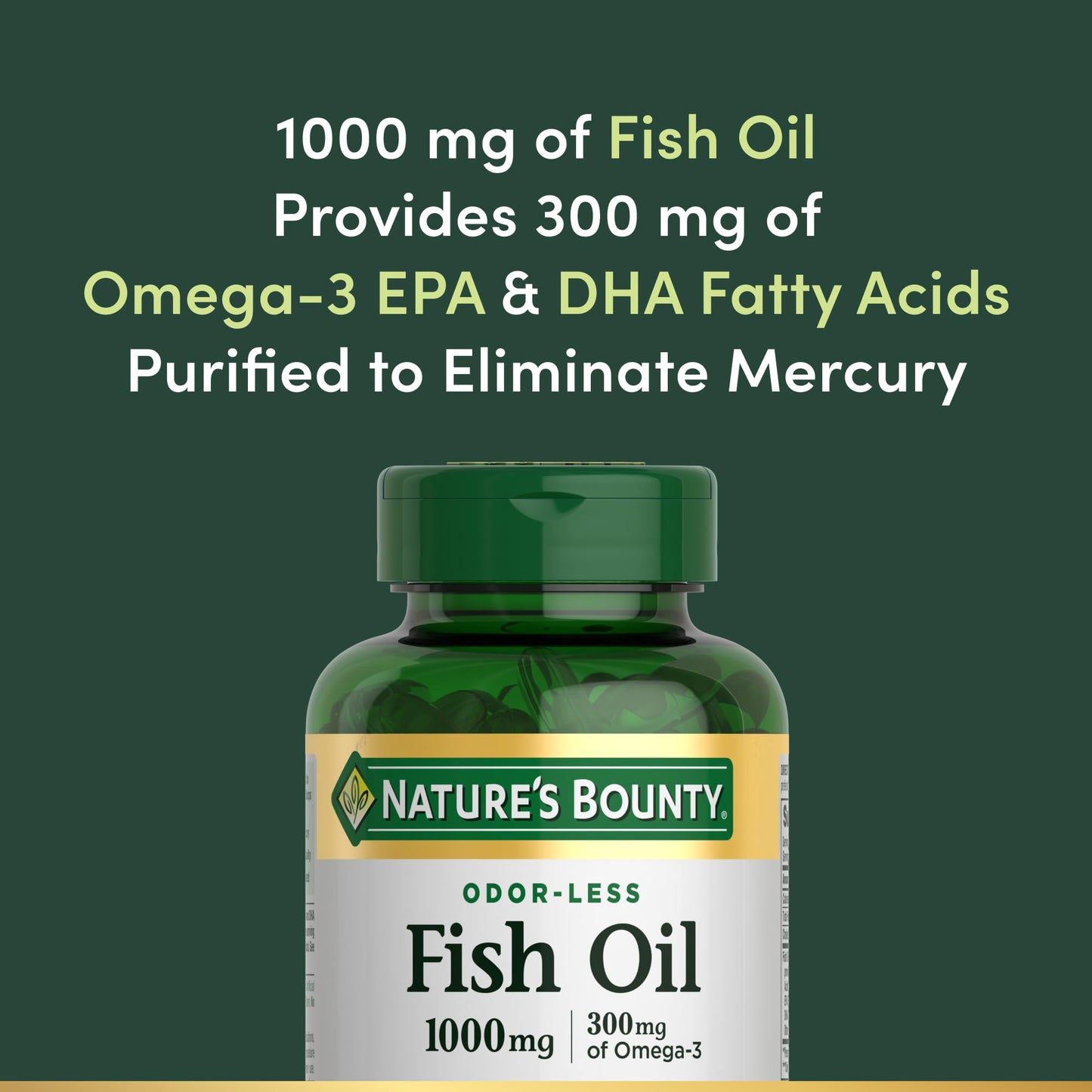 Nature's Bounty Fish Oil Softgels 120 Count