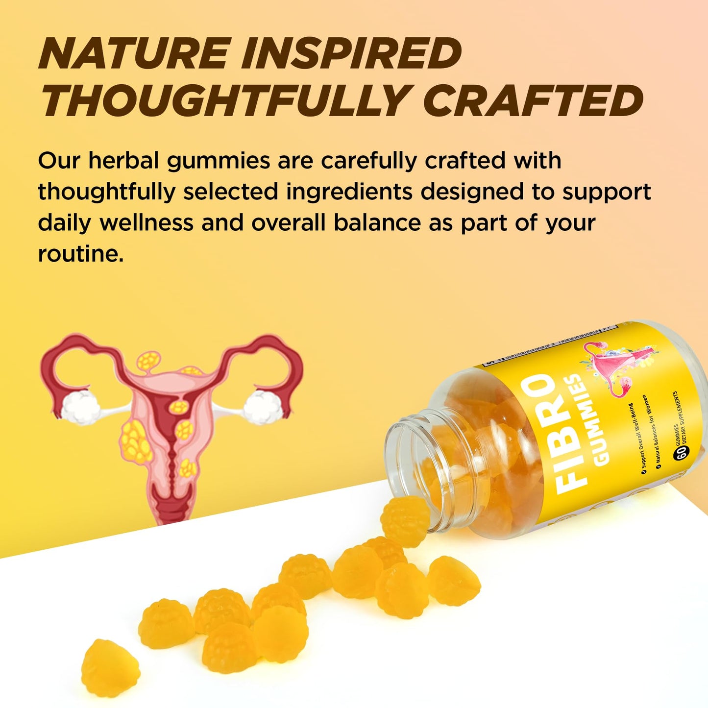Aromlife Fibro Inositol Gummies with Folate & Vitamins B6 & B12, 60 Gummies