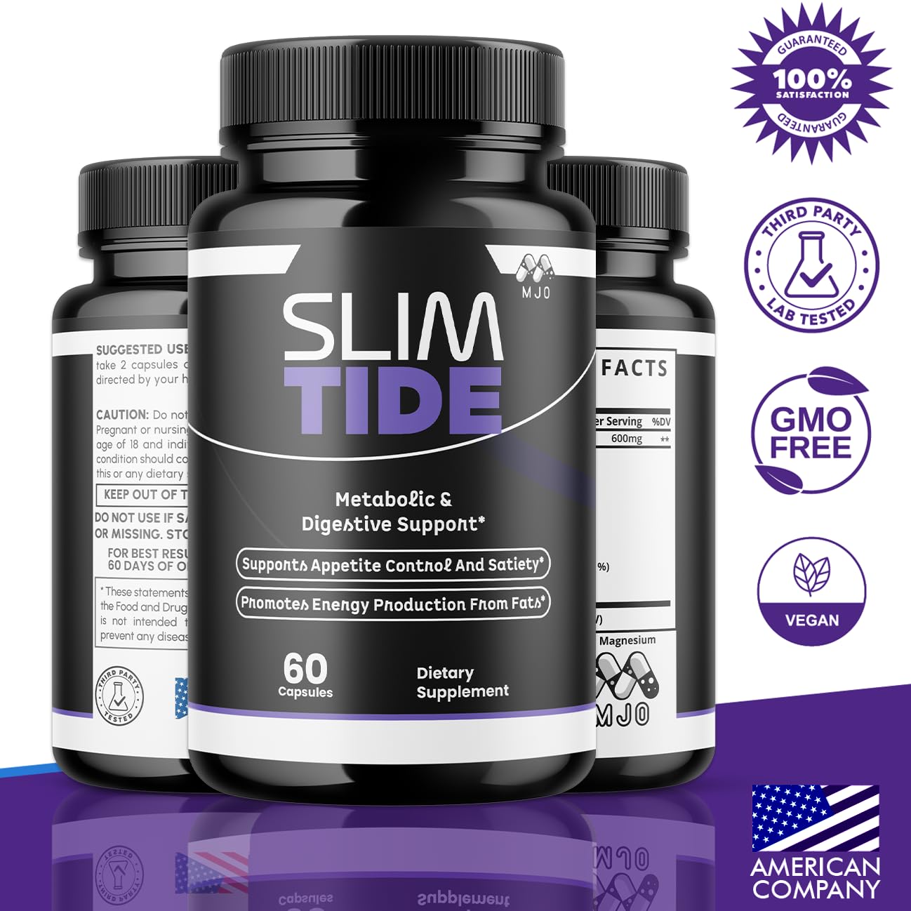 MJO Slimtide Capsules, 300 Capsules