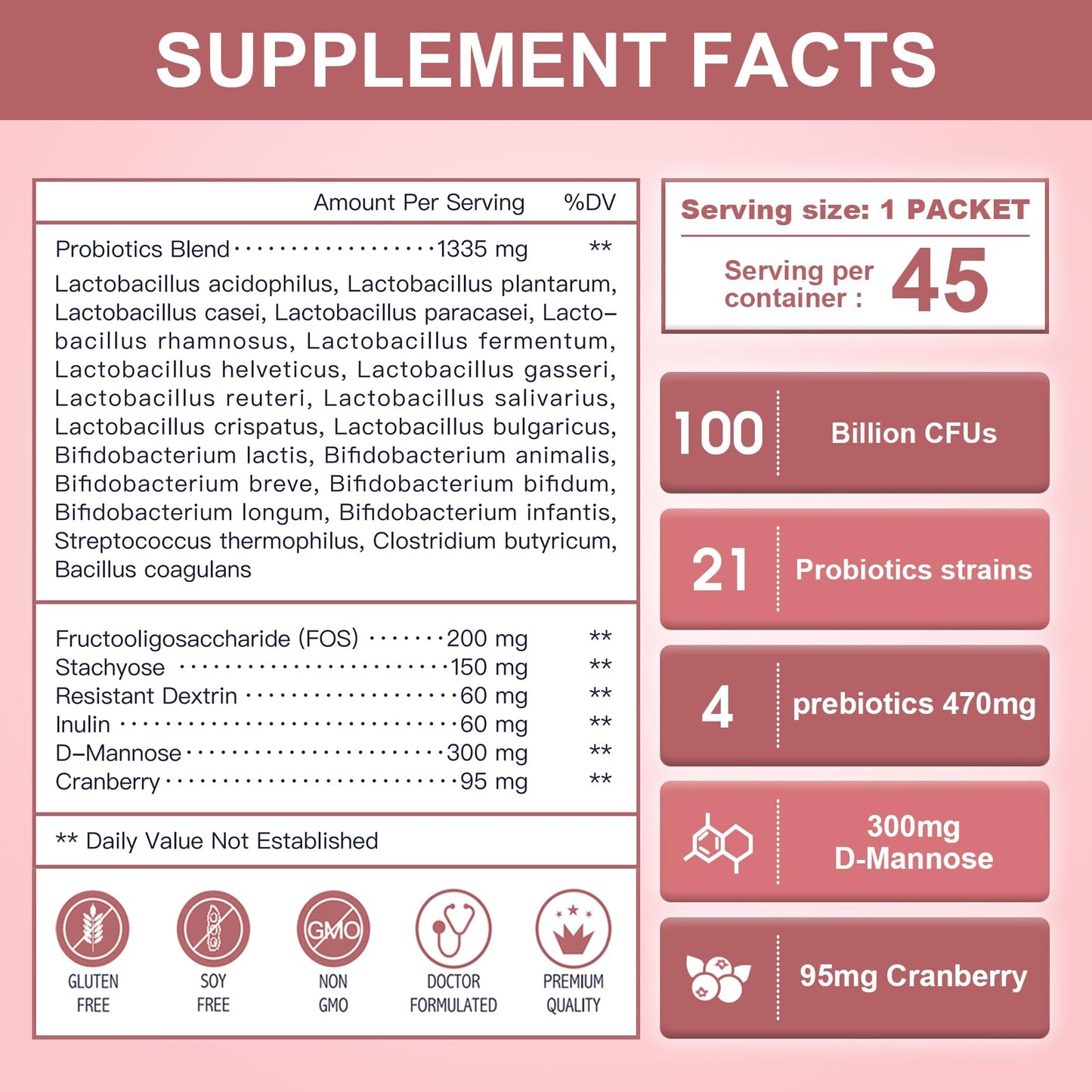 NATURE TARGET Probiotics for Women and Men Capsules 180