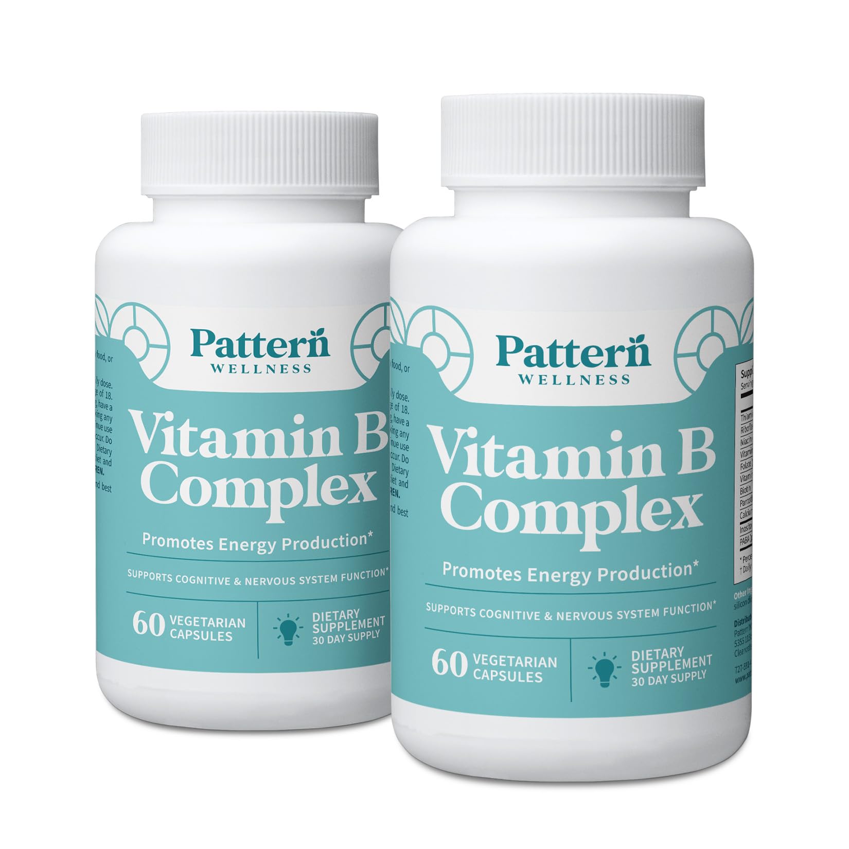 Pattern Wellness Vitamin B Complex Supplement Capsule 120 Capsules