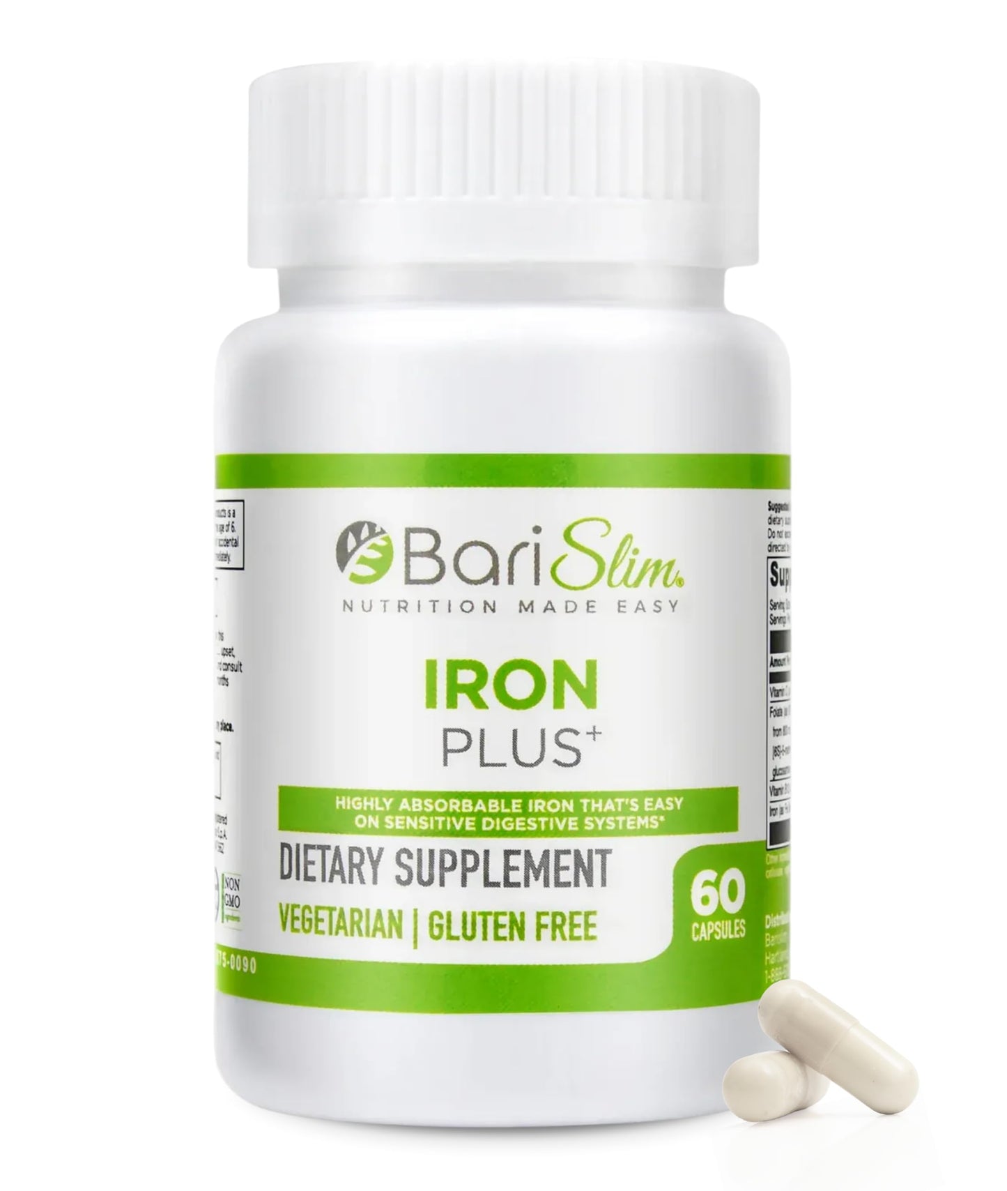 BariSlim Iron Plus Capsules, 60 Capsules