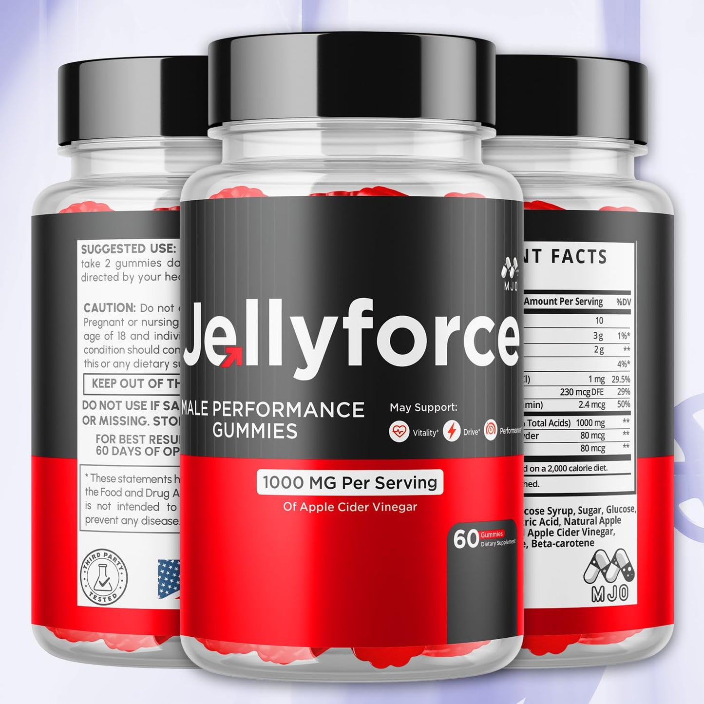 MJO Jellyforce Gummies Gummy, 180 Gummies