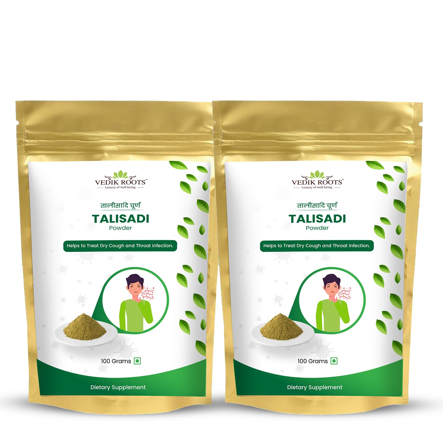 VEDIKROOTS Talisadi Powder 3.53 oz (Pack of 2)