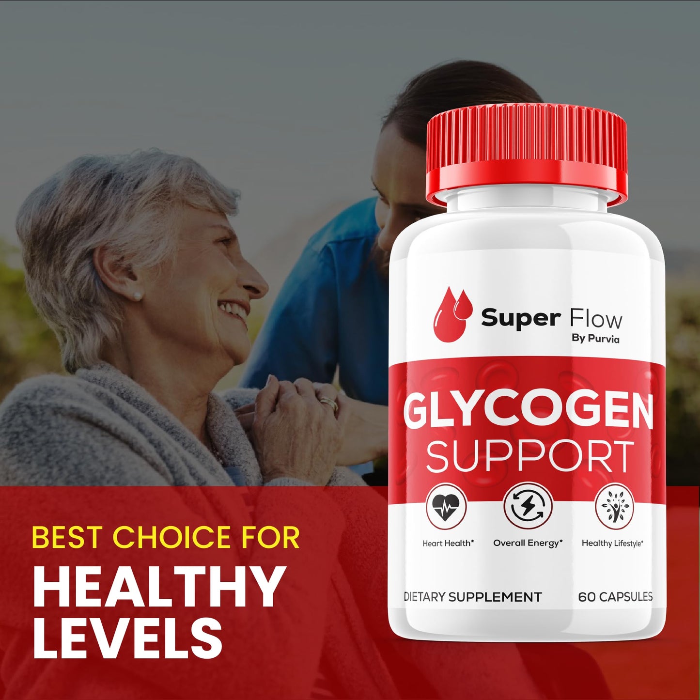Purvia Super Flow Glycogen Optimizer Capsule, 120 Count