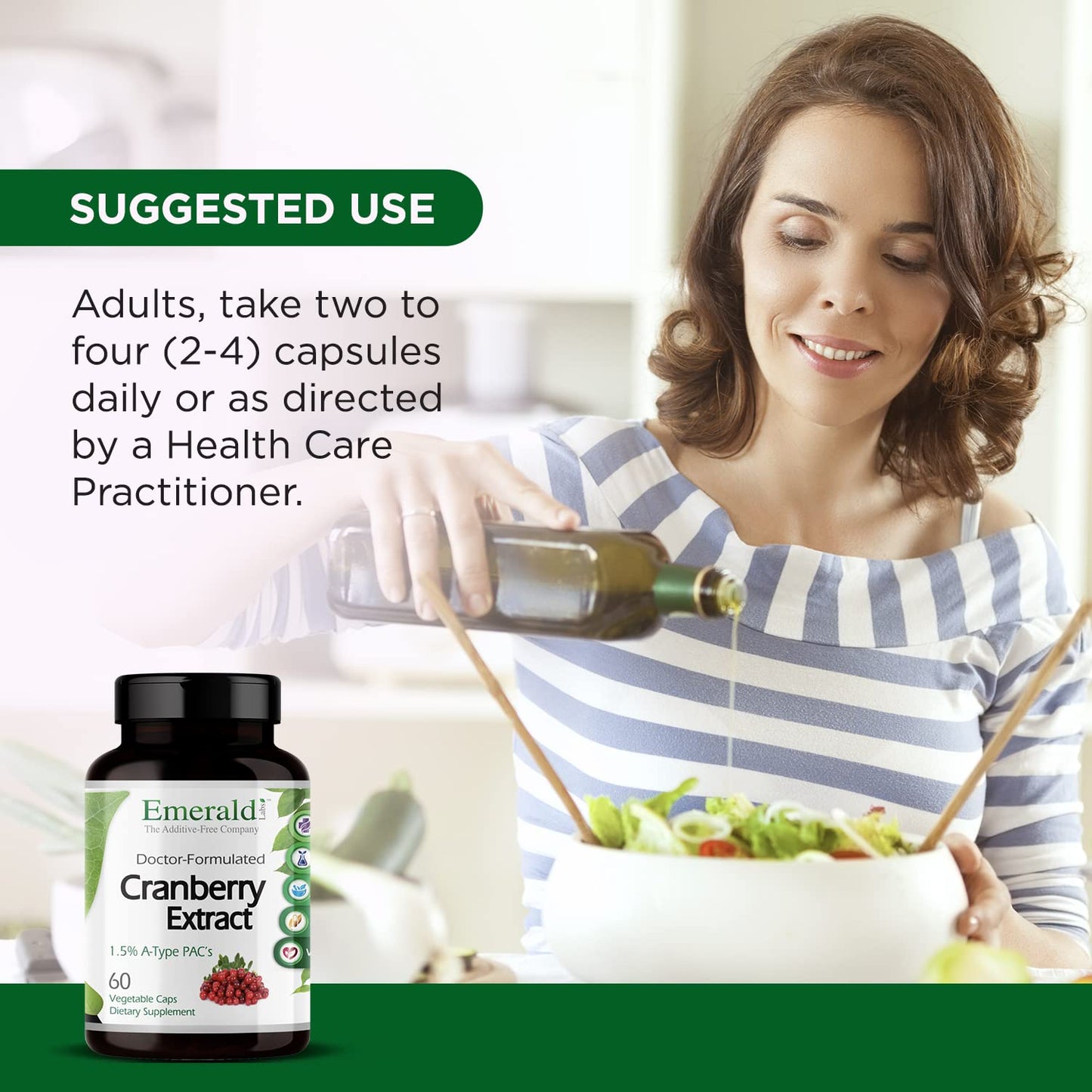 EMERALD LABS Cranberry Extract Powder, 60 Count