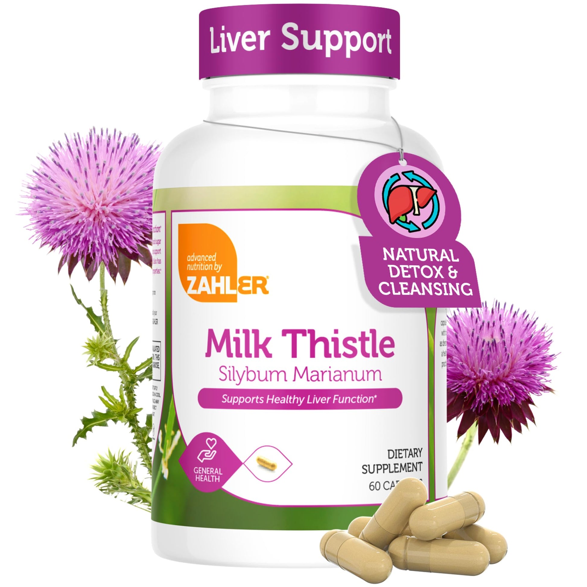 Zahler Milk Thistle Capsules 60 Count