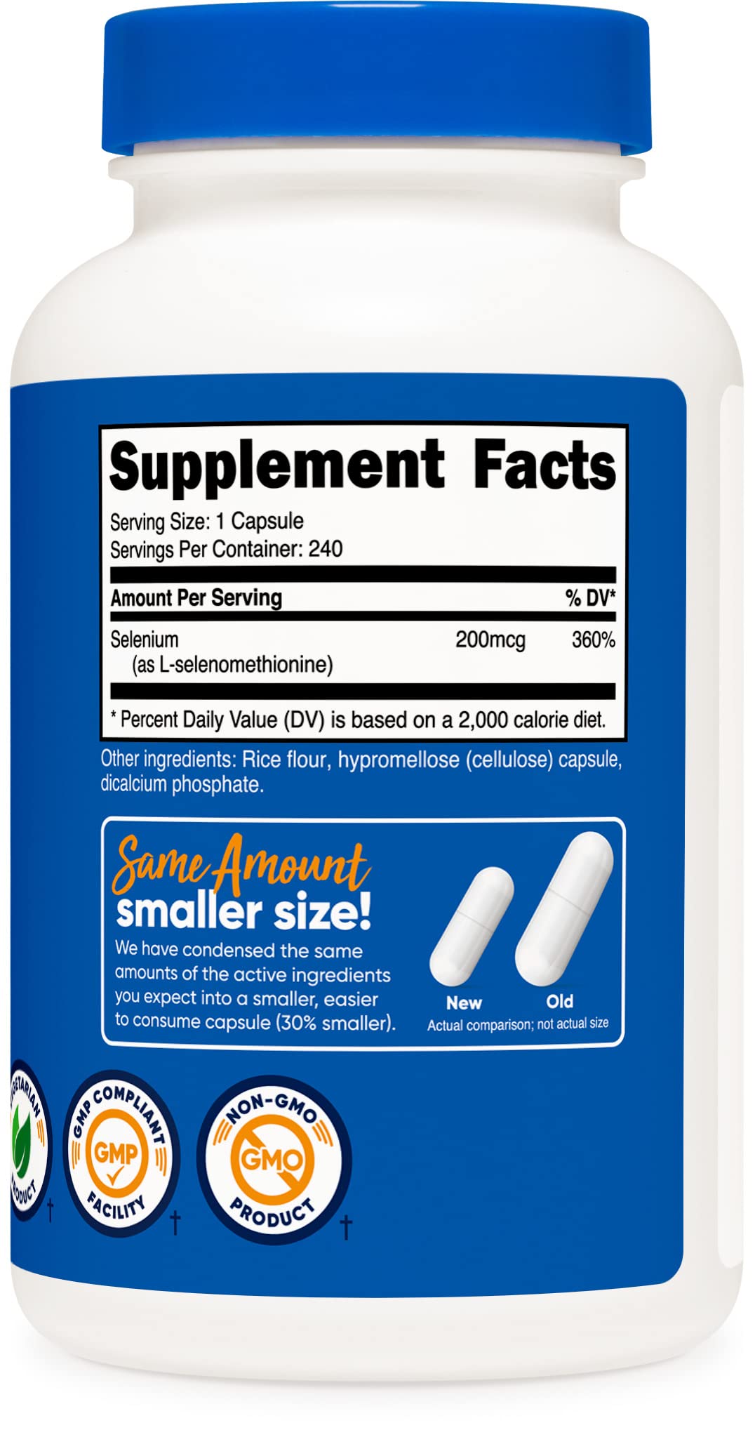 Nutricost Selenium 200mcg, 240 Veggie Capsules, 2 Bottles