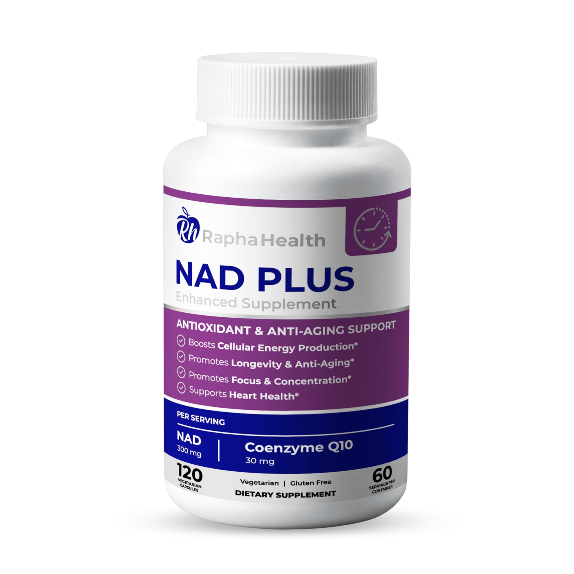 RAPHA HEALTH NAD Capsule 120 Count