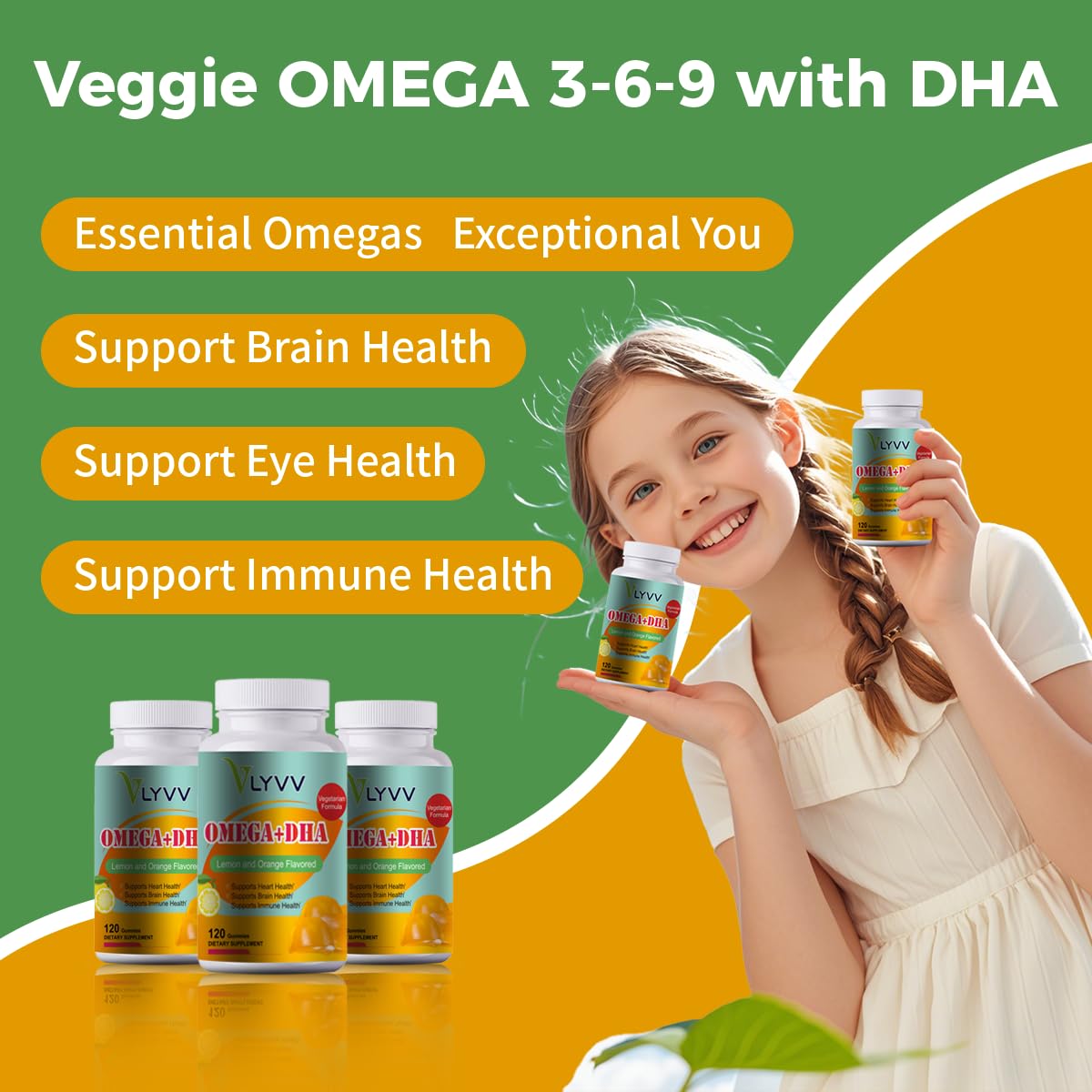 Lyvv Omega Plus DHA Gummy 120 Gummies