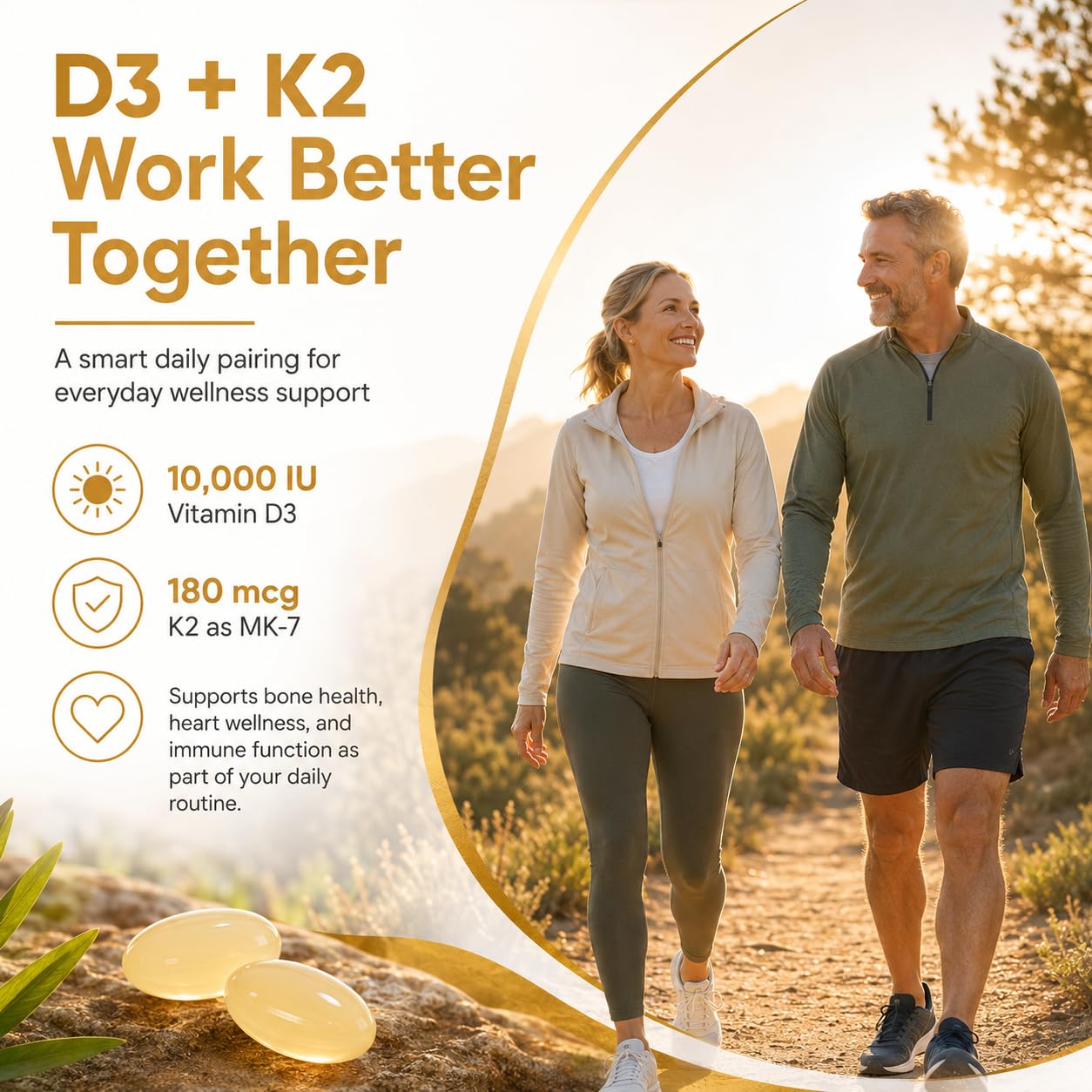 LUNESSA Vitamin D3K2 Capsule 300