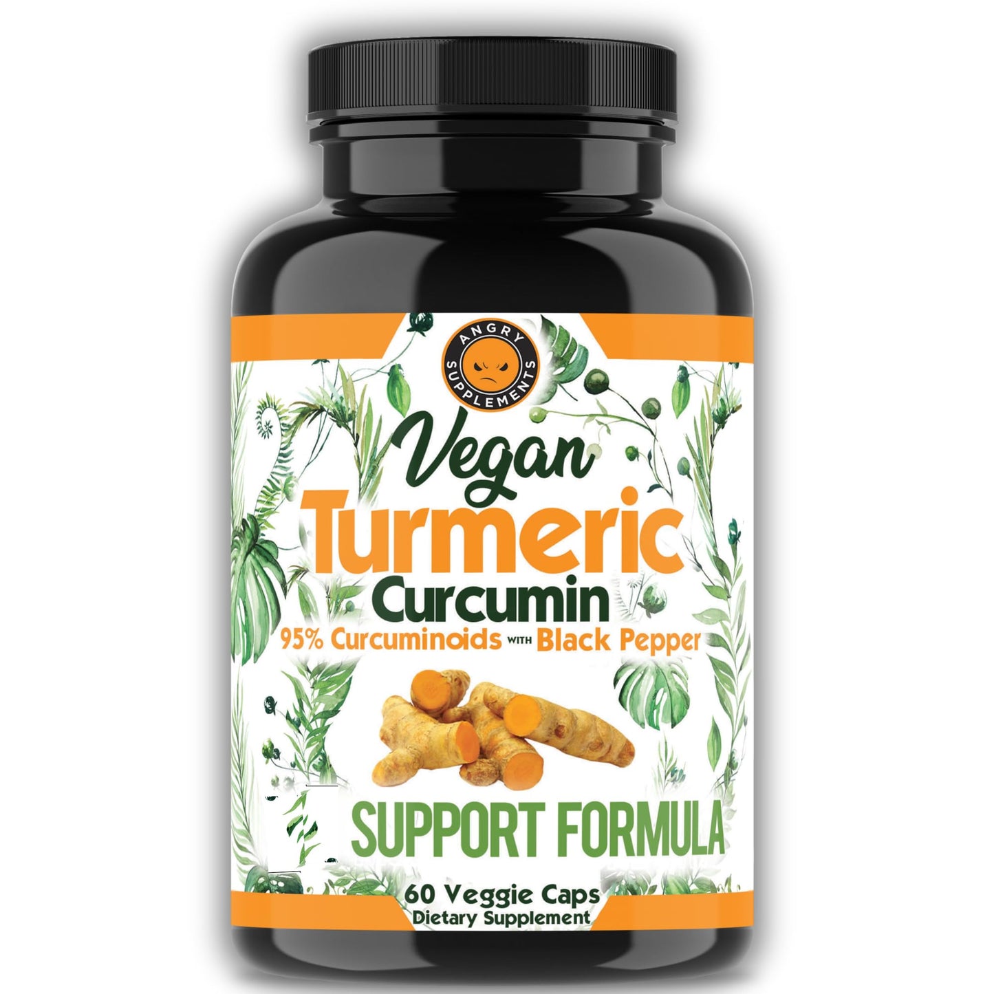 Angry Supplements Vegan Apple Cider Vinegar + Beet Root & Turmeric Curcumin Capsules, 120 Capsules