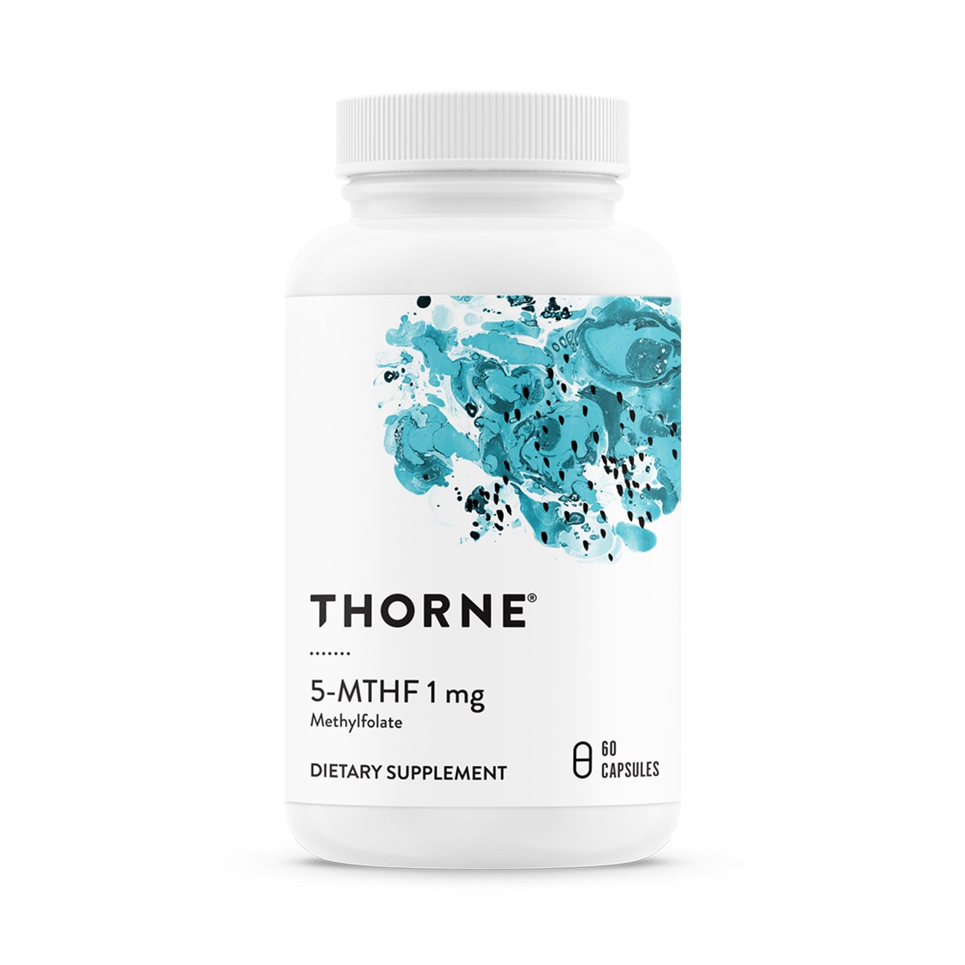 THORNE 5-MTHF Methylfolate (Active B9 Folate) Supplement, 60 Capsules