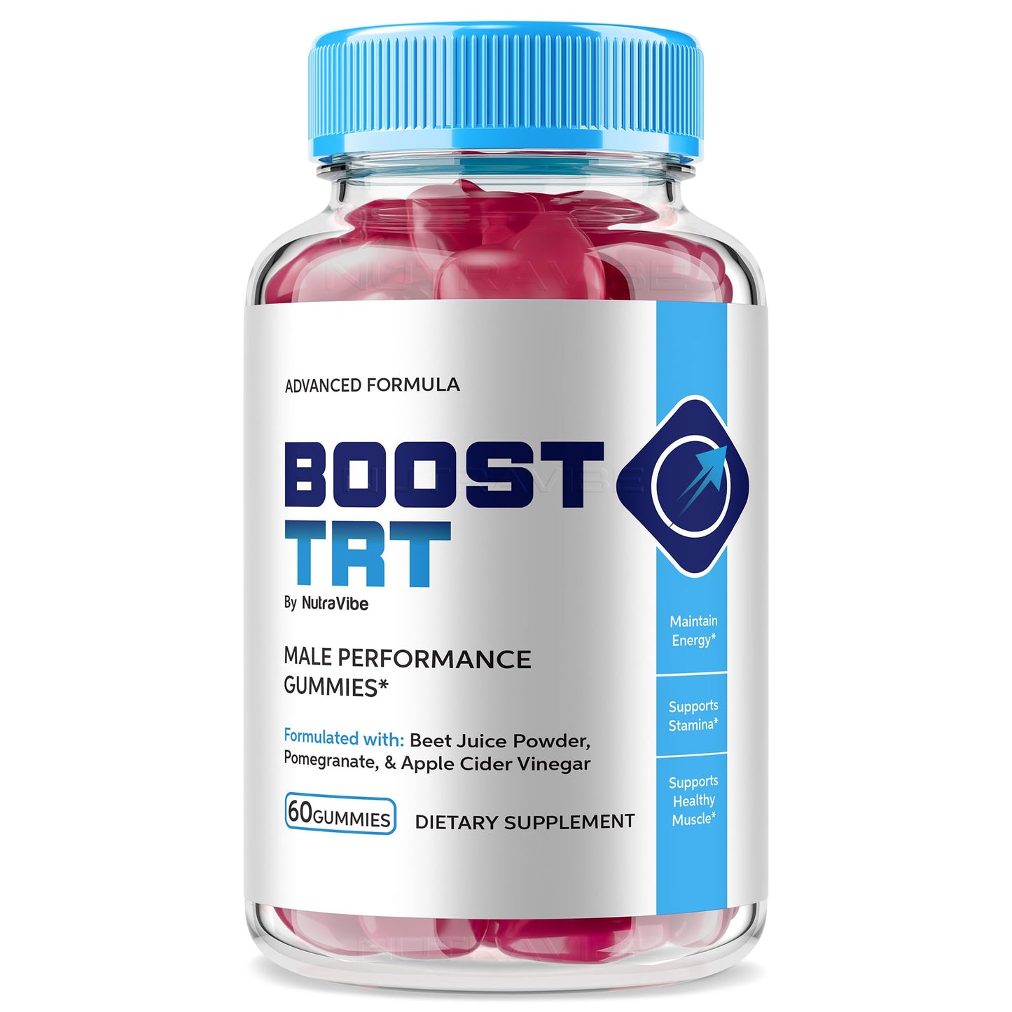 NutraVibe Boost TRT Gummies 60 Count