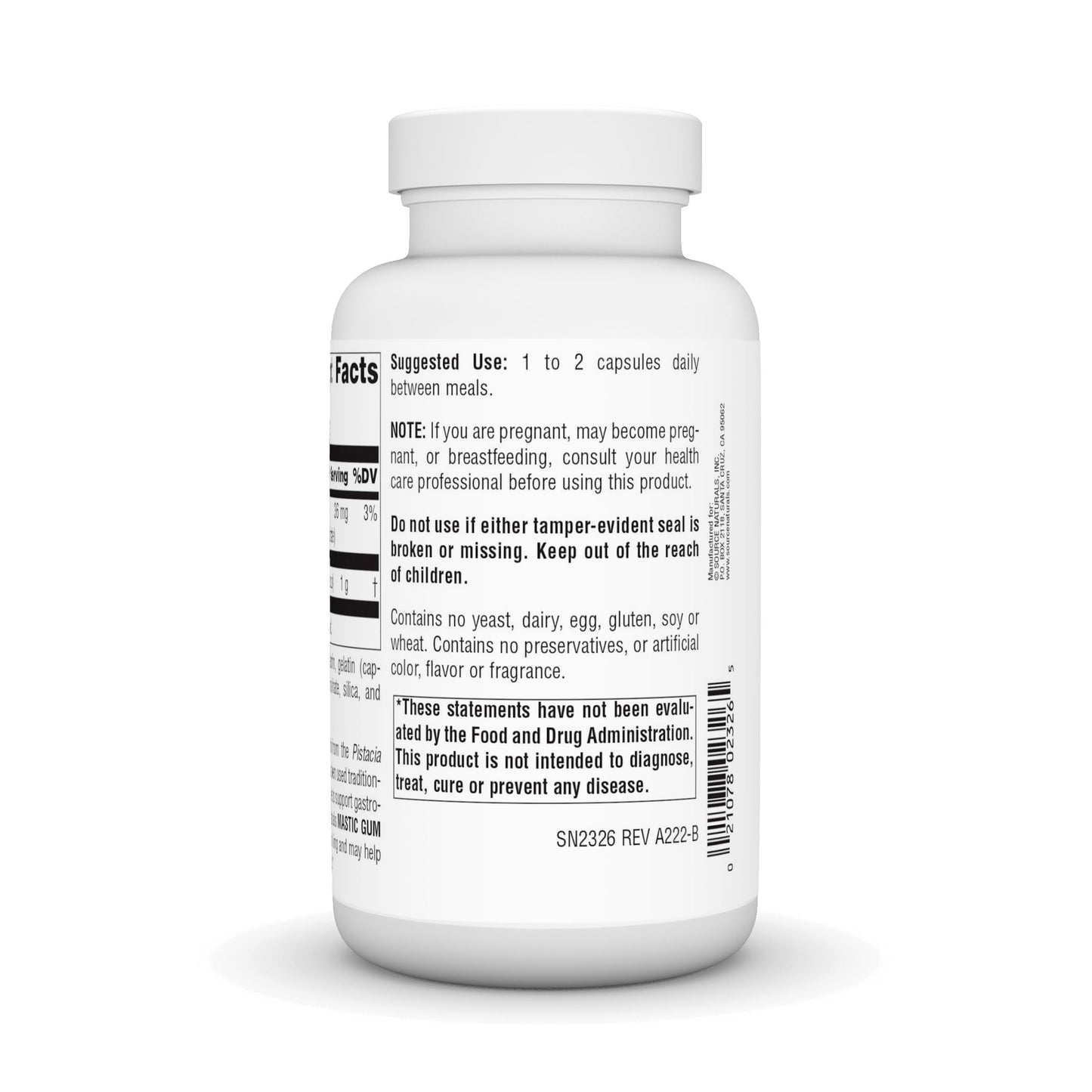 Source Naturals Mastic Gum for Stomach Discomfort 500 mg Tablet, 120 Tablets