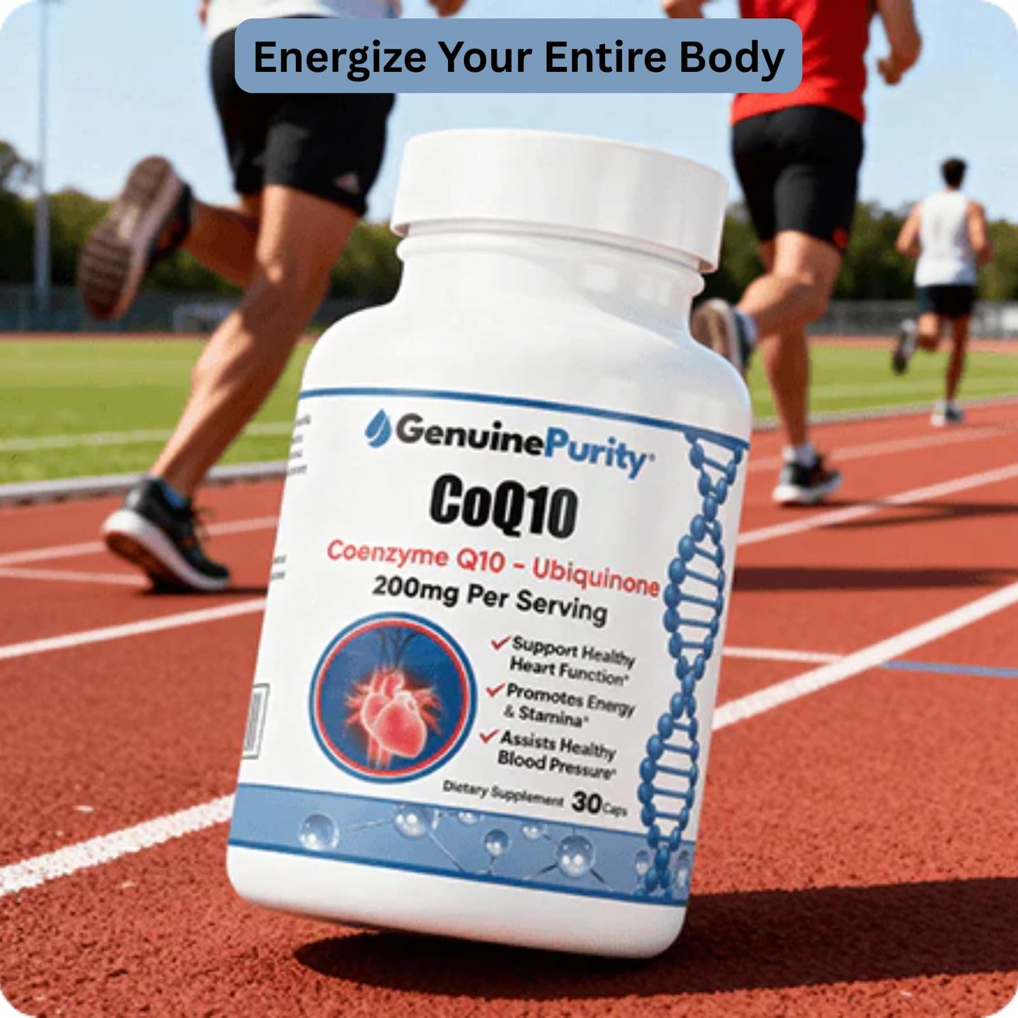 GenuinePurity CoQ10 200mg Capsule 30 Count