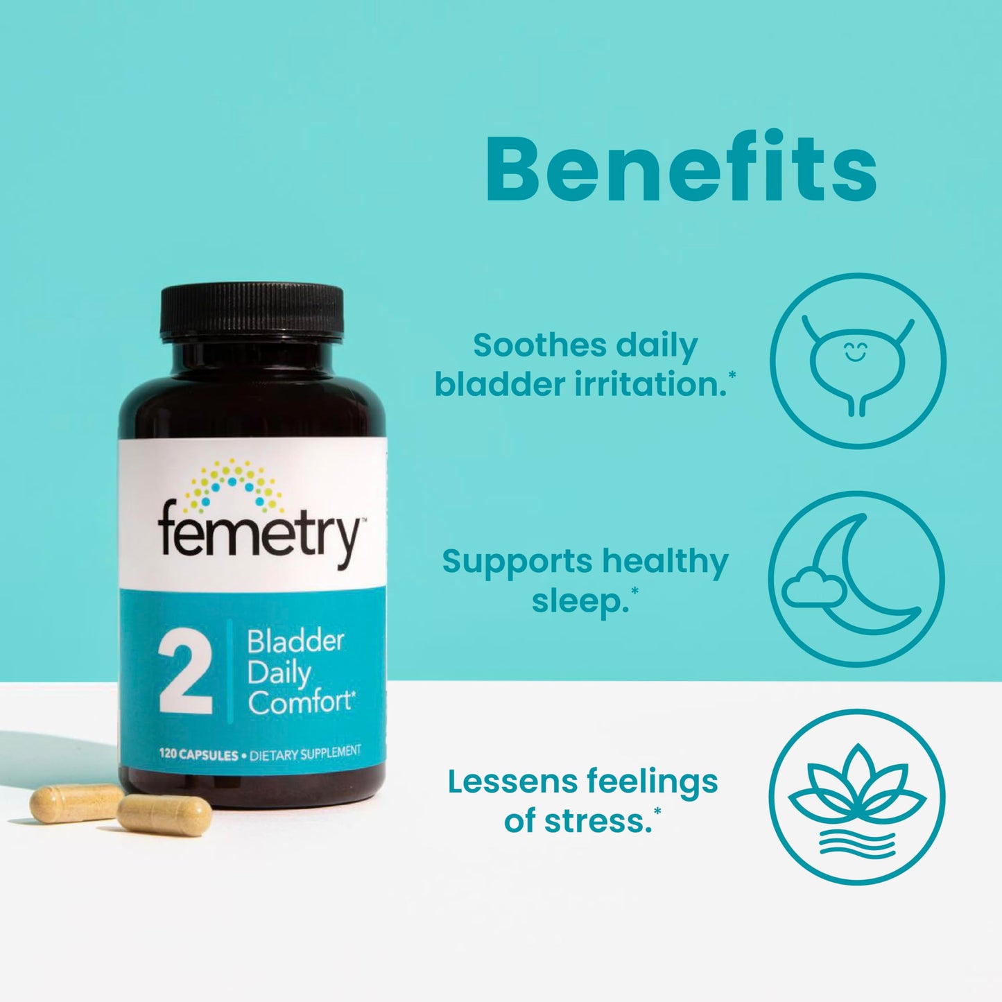 LifeSeasons Femetry Bladder Daily Comfort 120 Capsules