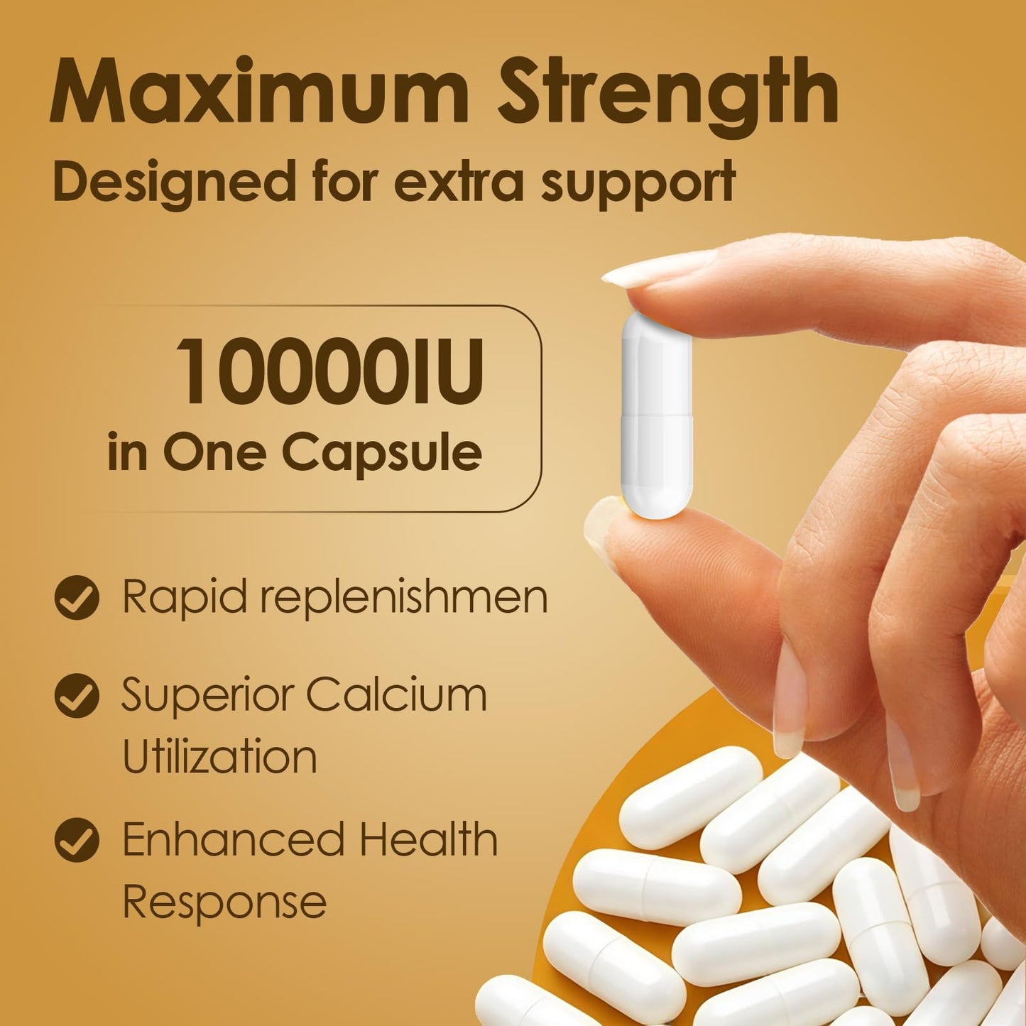 NATURE TARGET Vitamin D3 K2 Capsule 120 Count
