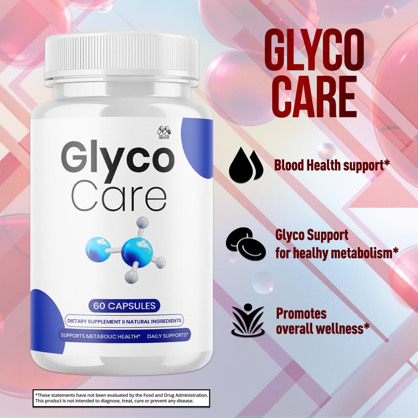 MJO Glyco Care Capsules, 120 Capsules