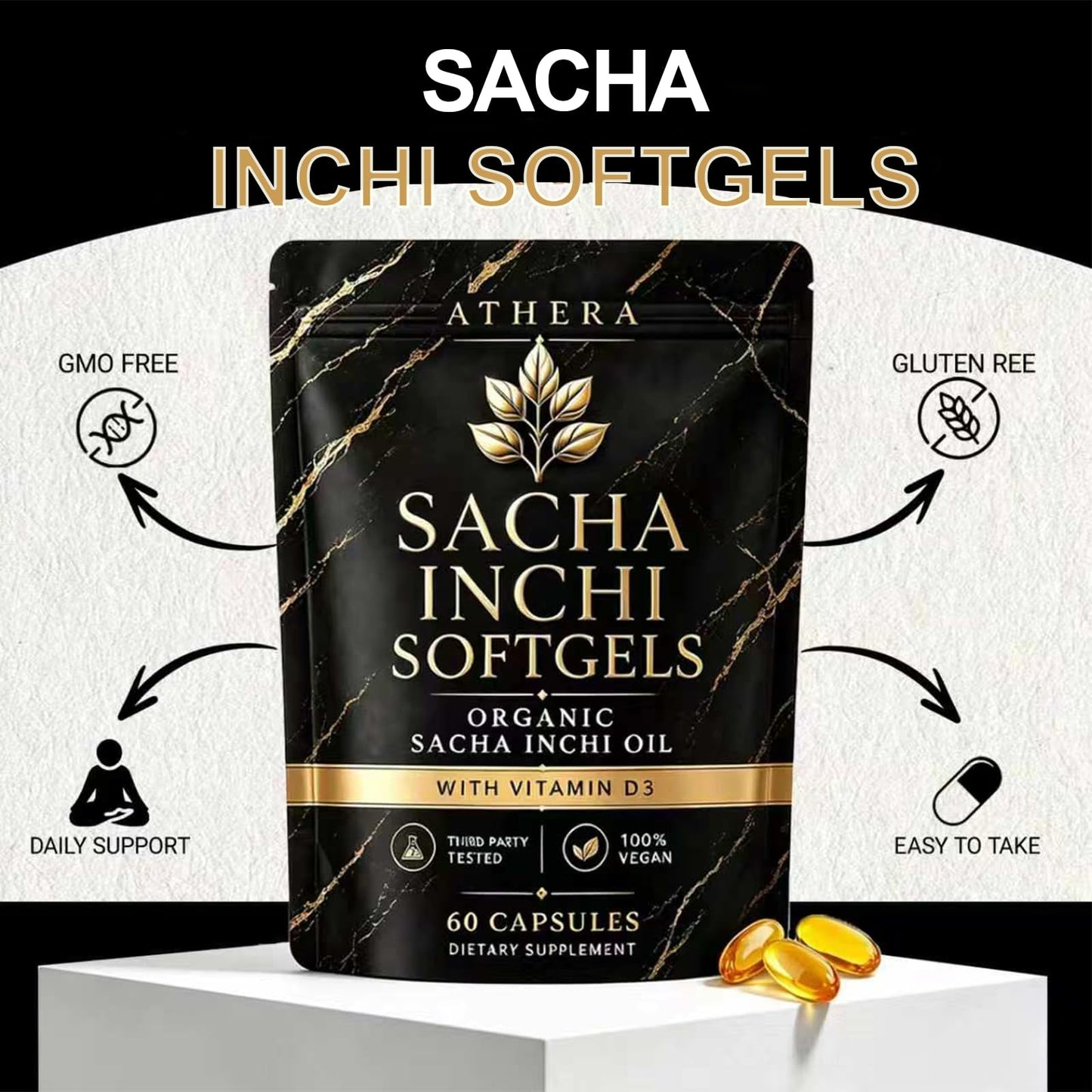 LINSETING Athera Sacha Inchi Oil Softgels 60 Capsules