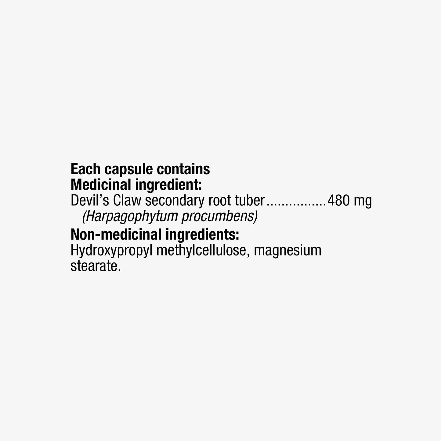 Nature's Way Devil's Claw Root Capsule, 100 Count