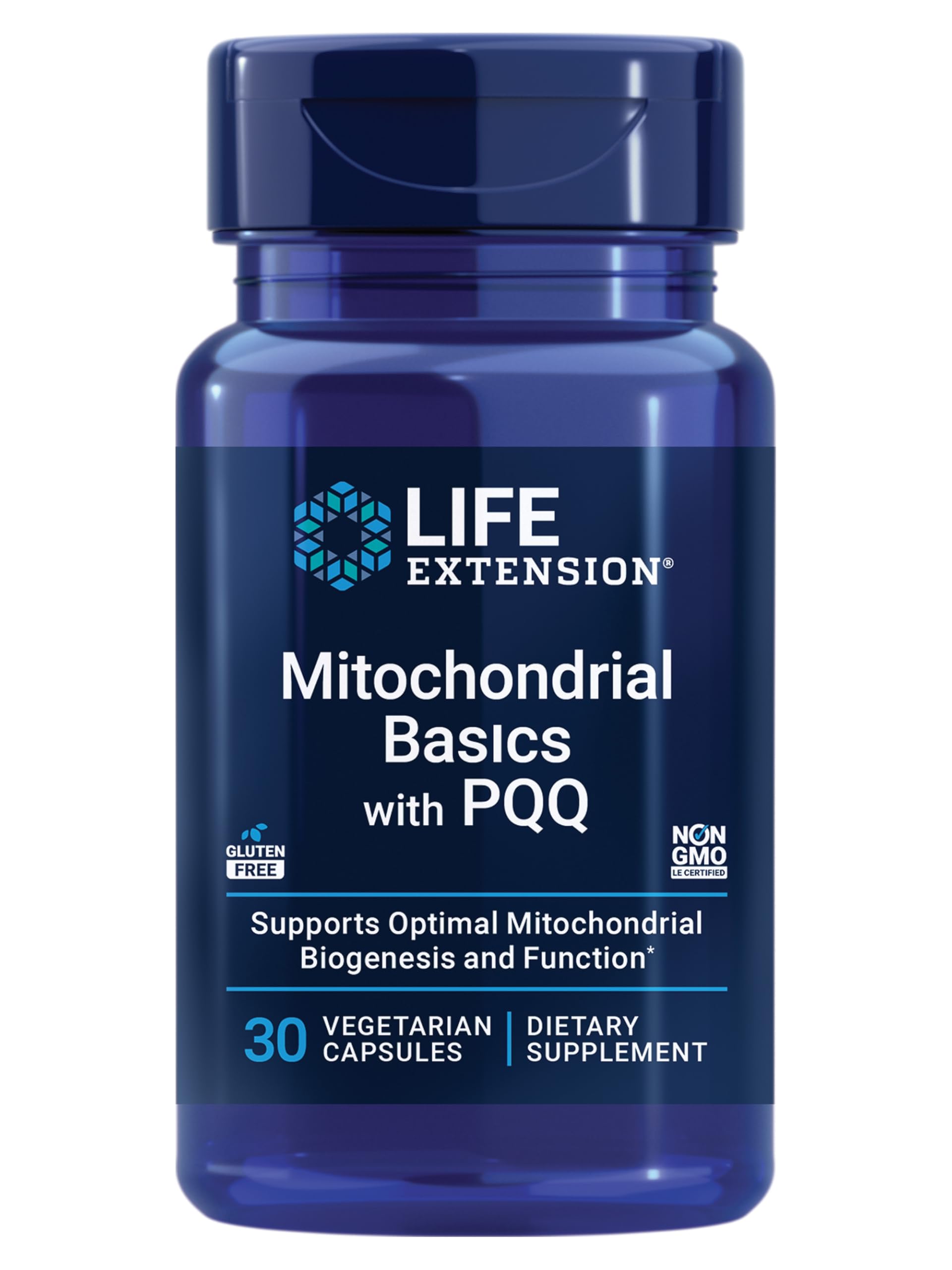 Life Extension Mitochondrial Basics with PQQ, L-Taurine, R-Lipoic Acid Capsules, 30 Count