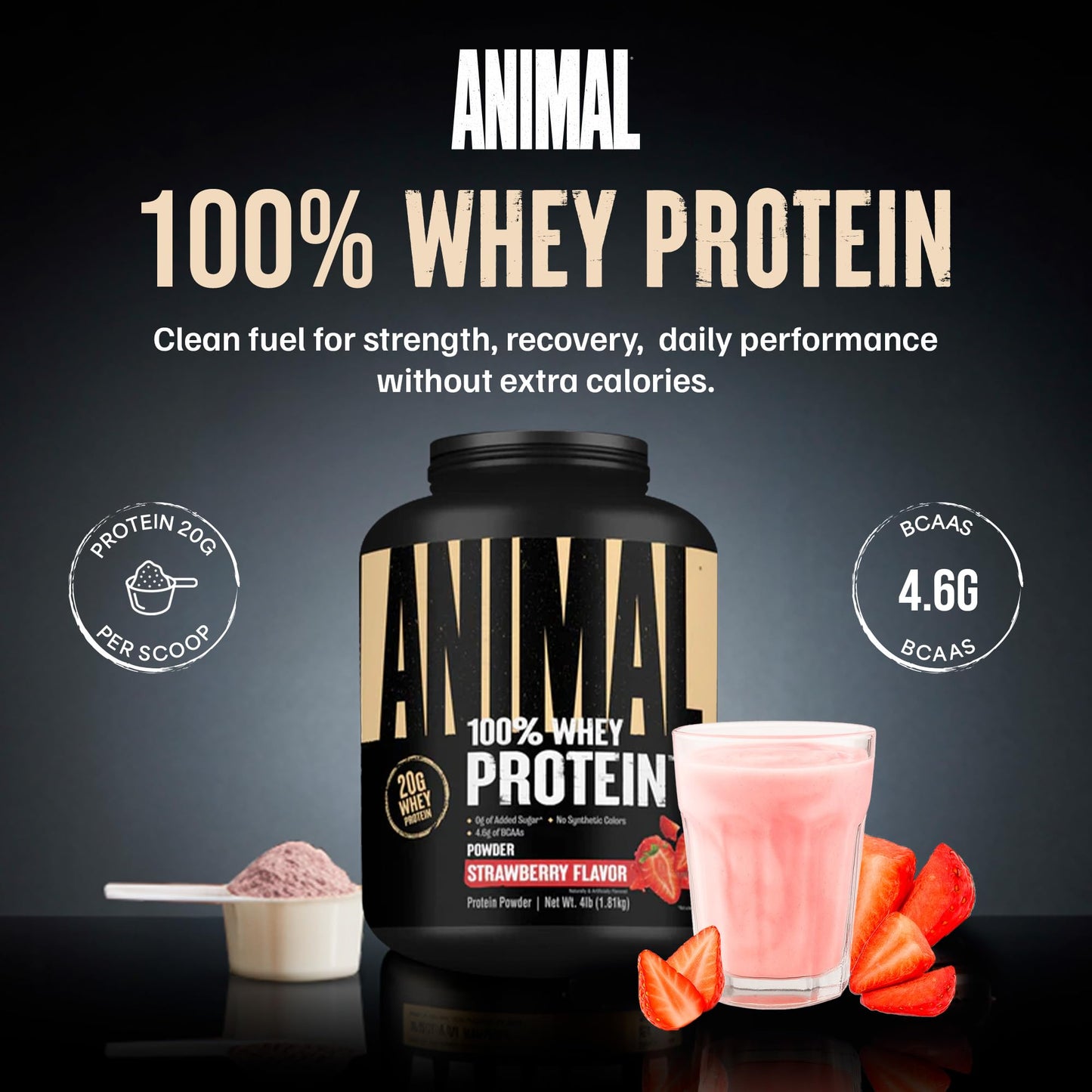 Animal 100% Whey Protein Powder 64 Servings