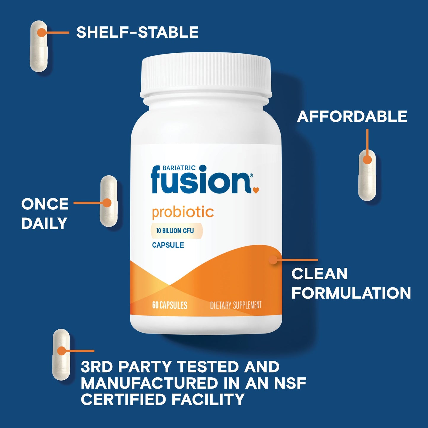Bariatric Fusion Probiotic Capsule 60 Count