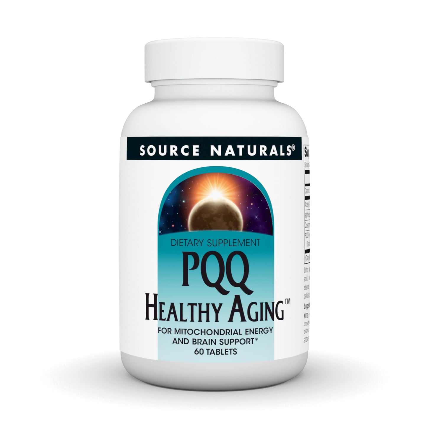 Source Naturals PQQ Healthy Aging, for Mitochondrial Energy & Brain Support, 10 mg, 60 Tablets