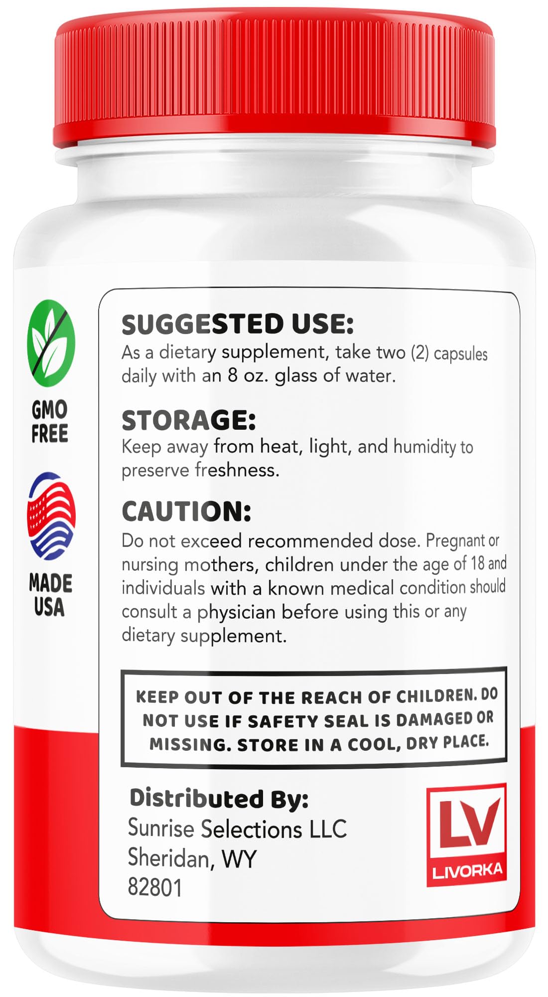 LIVORKA Vision Support Capsules, 60 Count