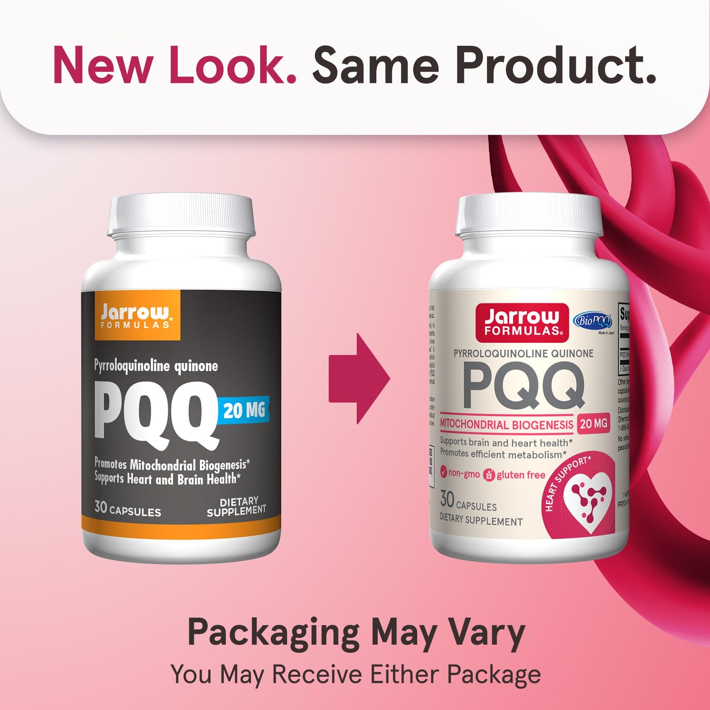 Jarrow Formulas PQQ 20 mg Mitochondrial Biogenesis 30 Capsules