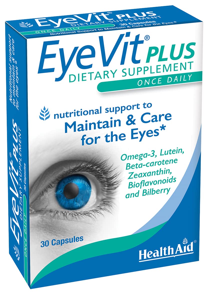 HealthAid EyeVit Plus – Once-Daily Eye Health Supplement Capsules 30